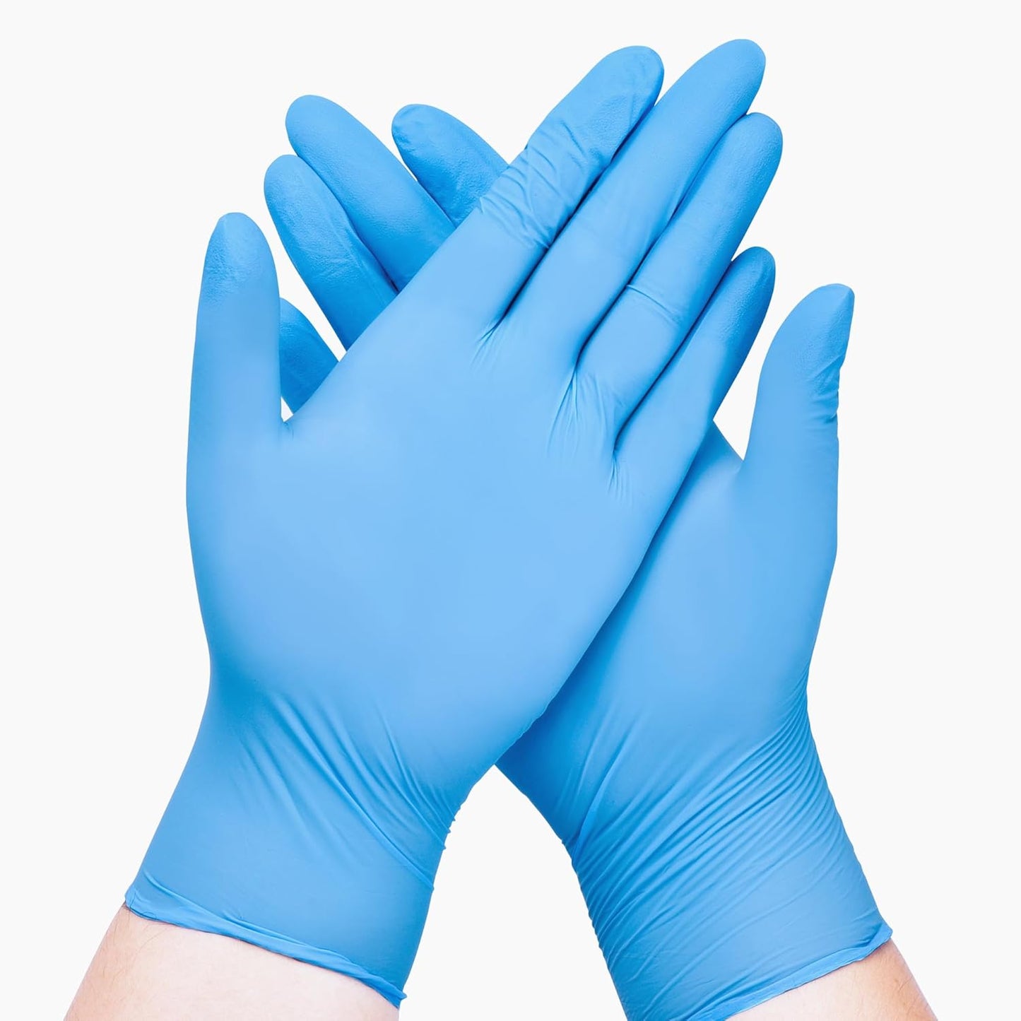 Nitrile Disposable Exam Gloves, Blue, Medical, Cleaning, Food-Safe, Powder Free, Non-Sterile, 1000-ct Case (Small)