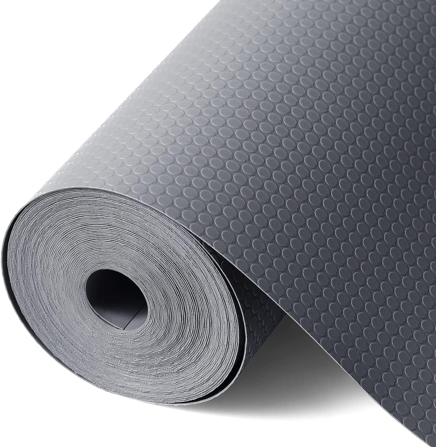 Shelf Liners for Kitchen Cabinet Waterproof Drawer Liner Non Adhesive EVA Material Cupboard Mat Refrigerator Mats Fridge Liner for Desks Gray Liner 11.8 x 236.2 Inches