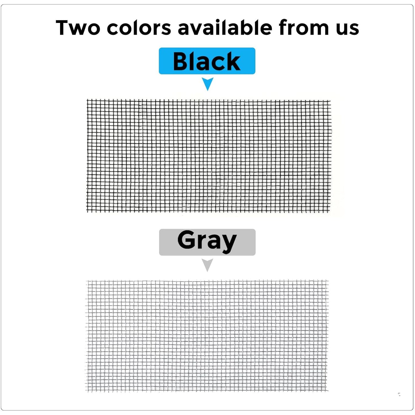 Grey Window Screen Repair Tape, 4IN X 25FT (300IN) Screen Repair Kit for Windows or Doors, Strong Adhesive Patch Kit Fiberglass Mesh Tape
