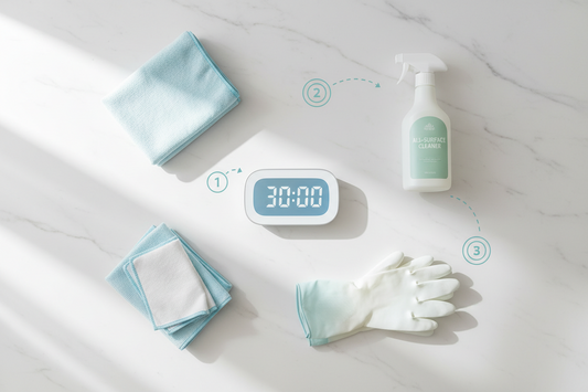 The 30-Minute Miracle: A Step-by-Step Speed Cleaning Routine for Busy Professionals