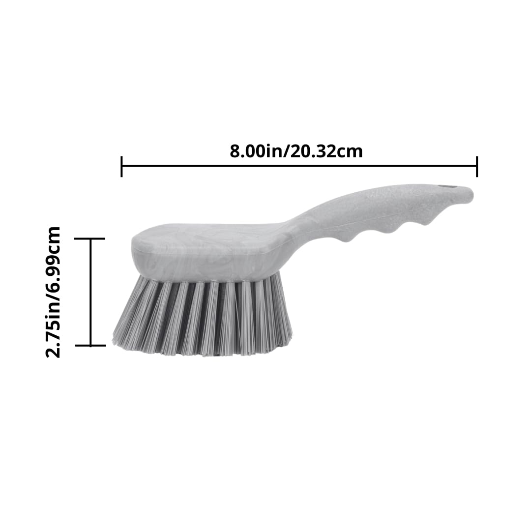 SPARTA 40541EC14 Plastic Scrub Brush, Utility Brush, Kitchen Brush With Hanging Hole For Cleaning, 8 Inches, Blue