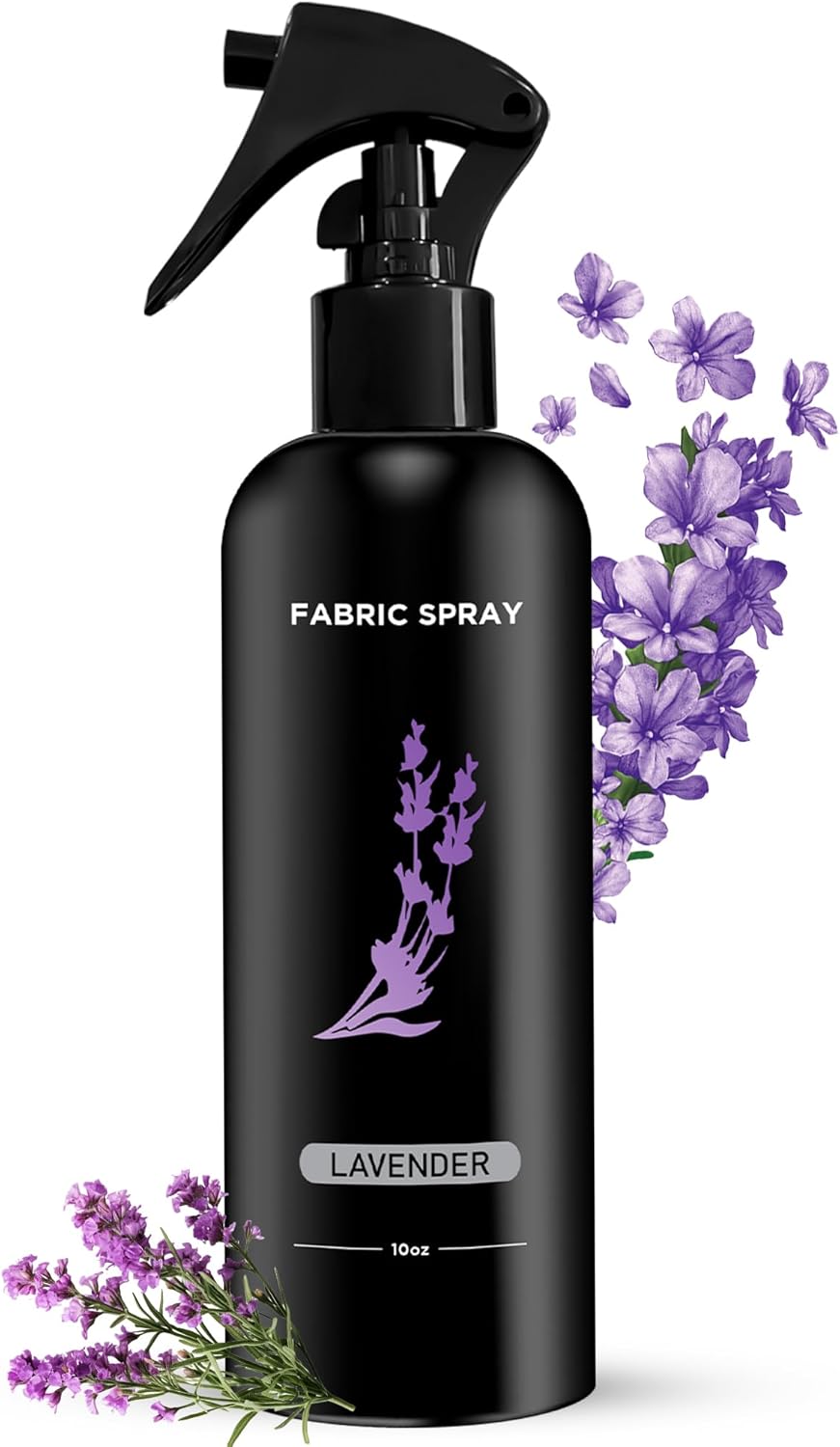 605Products Lavender Fabric and Linen Spray - Carpet Deodorizer - Natural Pillow Spray made with Essential Oils - Mist Fabric Refresher Spray - Long Lasting Bed Freshener Spray (Lavender, 10oz)