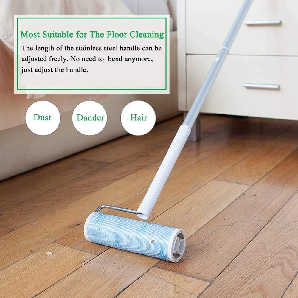 Pet Hair Lint Roller Refills Pet Hair Removal Refills, Japanese UNIKON 802 Sticky Mop Refill 90 Sheets, 3 Packs