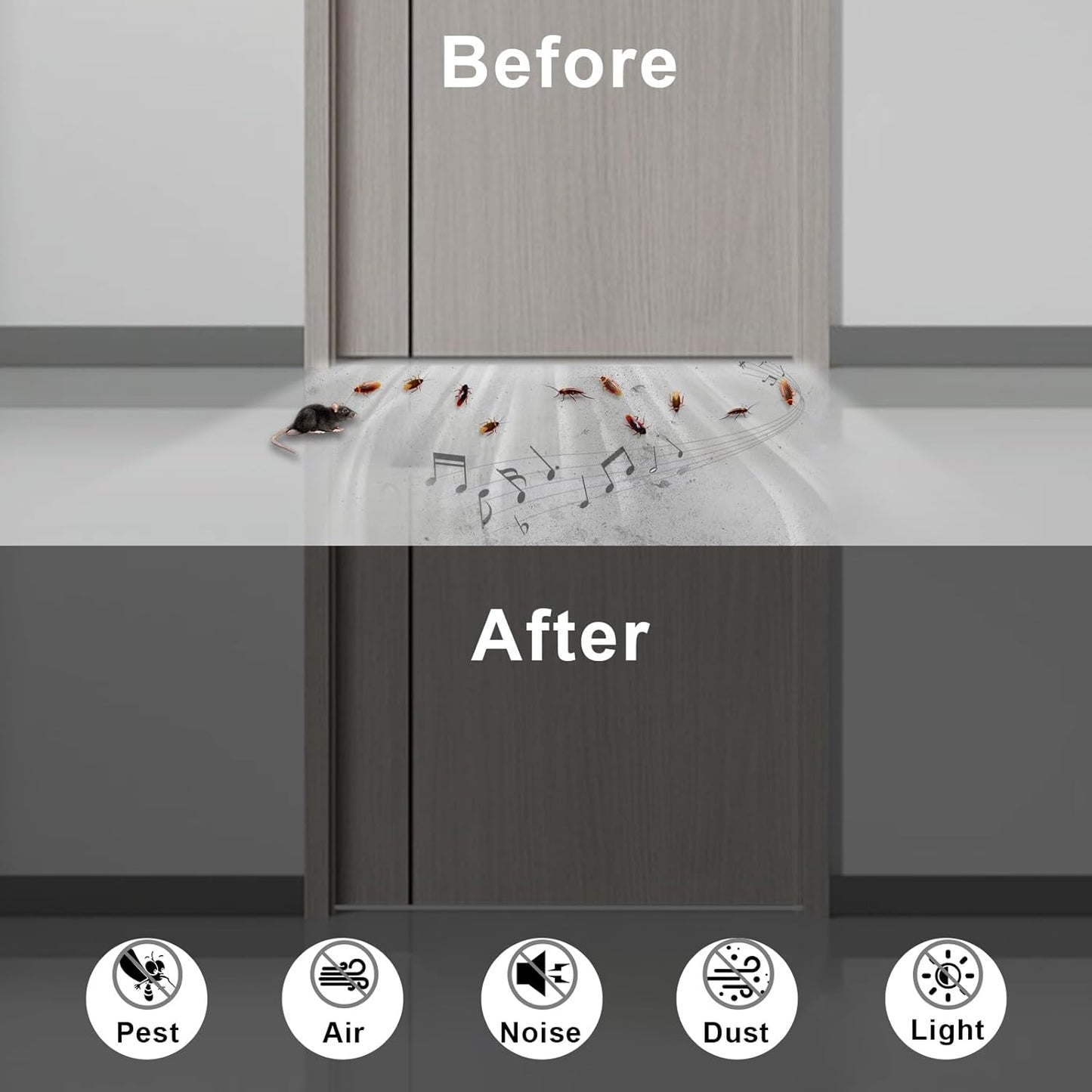 Weather Stripping Door Seal Strip, Strong Adhesive Doors and Windows Insulation Soundproof Weatherproof Foam Tape for Sliding Door, Front Door Frame, Window, Lightproof(3/4 In x 3/4 In x 13Ft)
