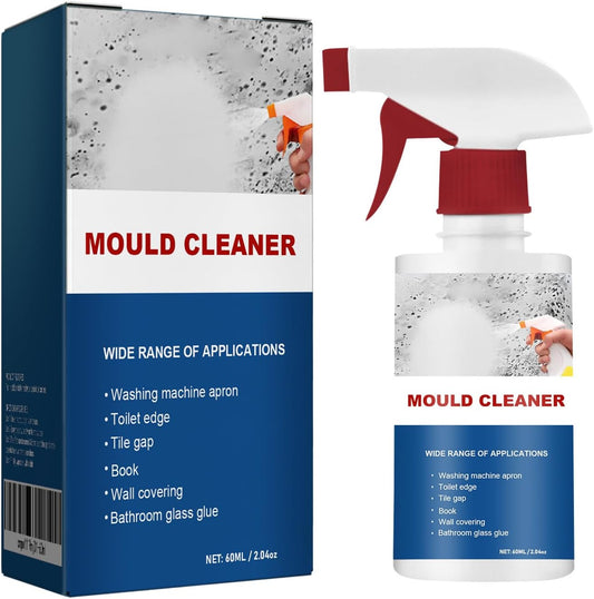 Mould Cleaner Spray Powerful Foam Cleaning Spray | Multi-Surface Fast-Acting Stain Remover for Kitchen, Bathroom, Wall and Tile Cleaning, No Scrubbing Required (3, 2.04oz*3)