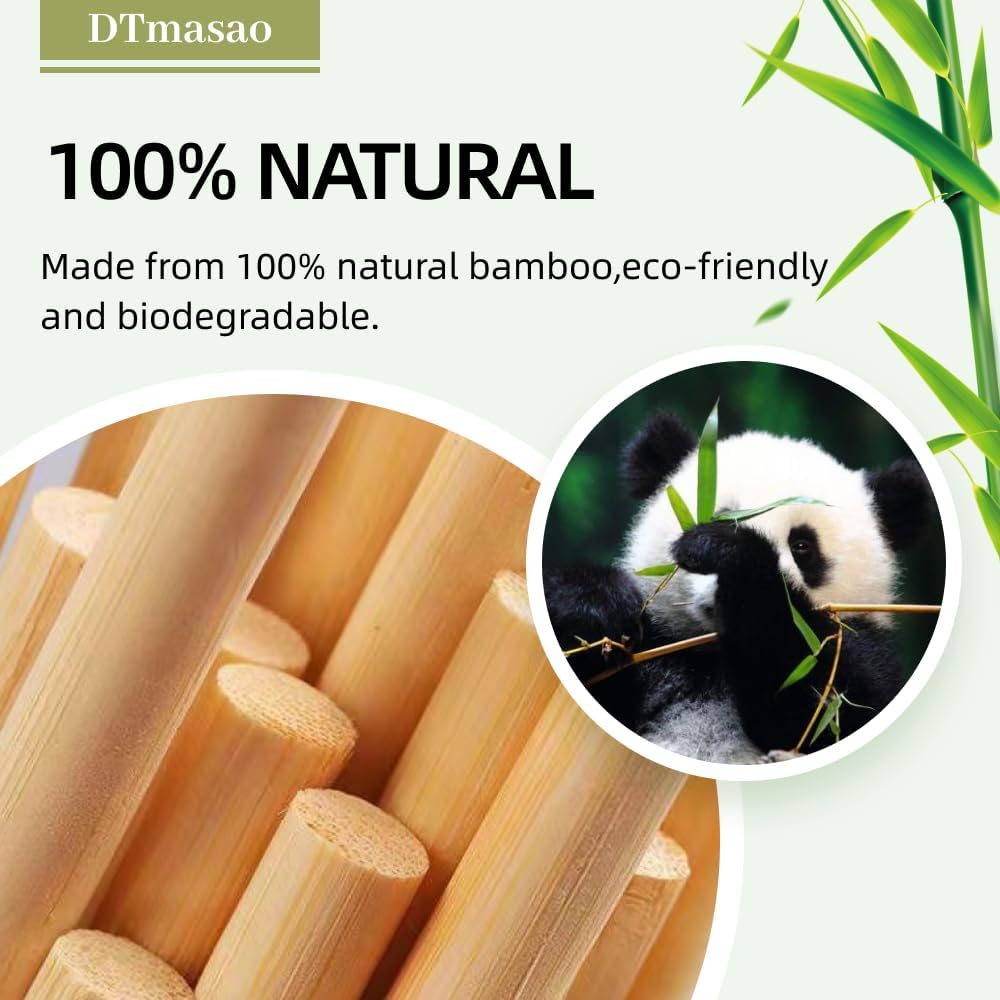 1/4 x 6 Inch 50 PCS Dowel Rods Wood Sticks Wooden Dowel Rods - Unfinished Bamboo Sticks - for Crafts and DIYers