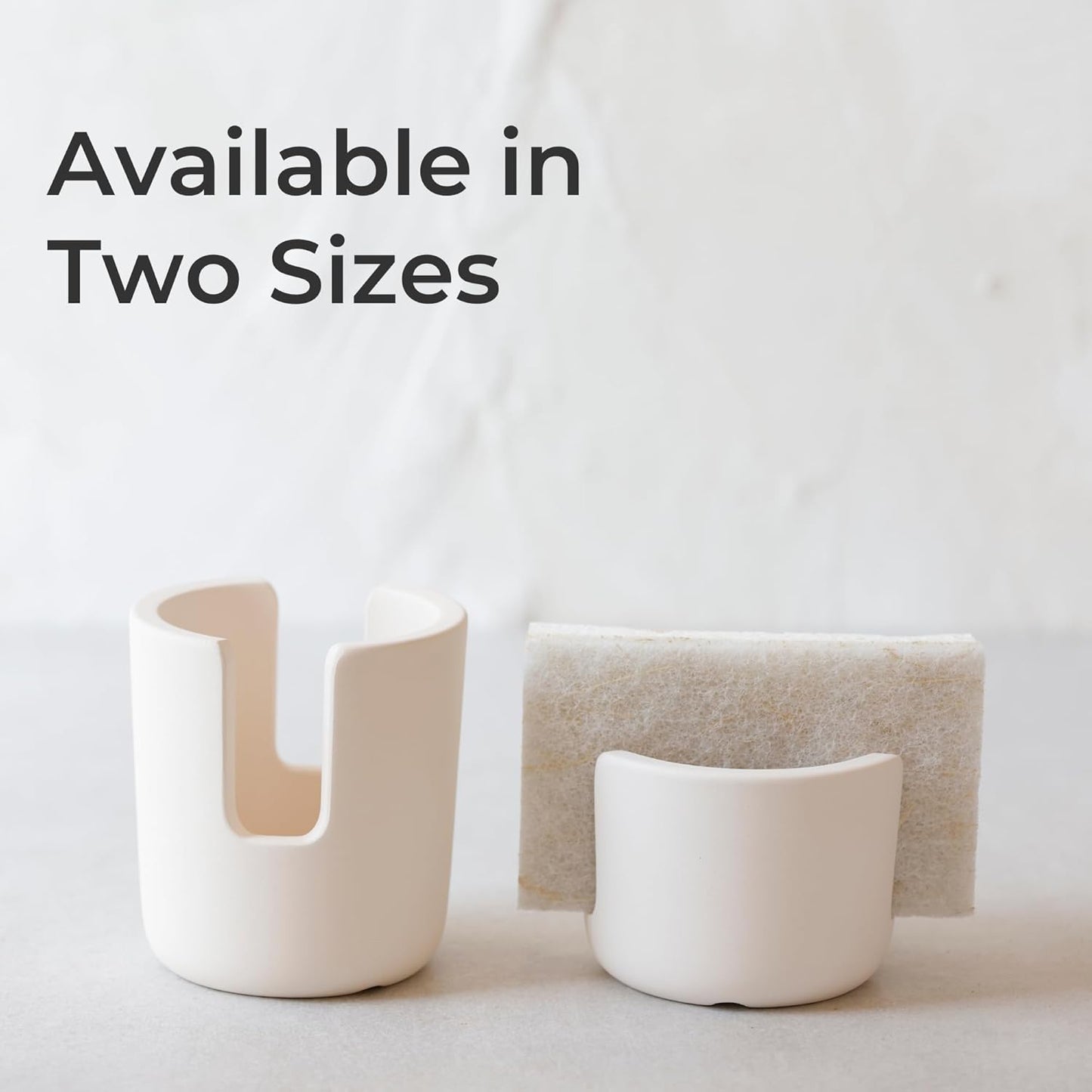 Selegna Diatomite Stone Sponge Caddy – Quick Drying Diatomaceous Earth Sink Organizer – Instant Drying Kitchen Sponge Holder for Sink – Compact Large Stone Sponge Holder