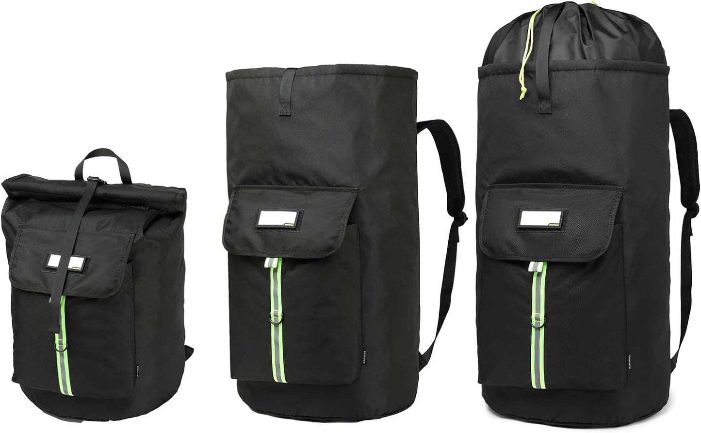 laundry bag backpack,extra-large heavy duty laundry bags,laundry backpack for college students,drawstring closure (Black Laundry Backpack Bag)