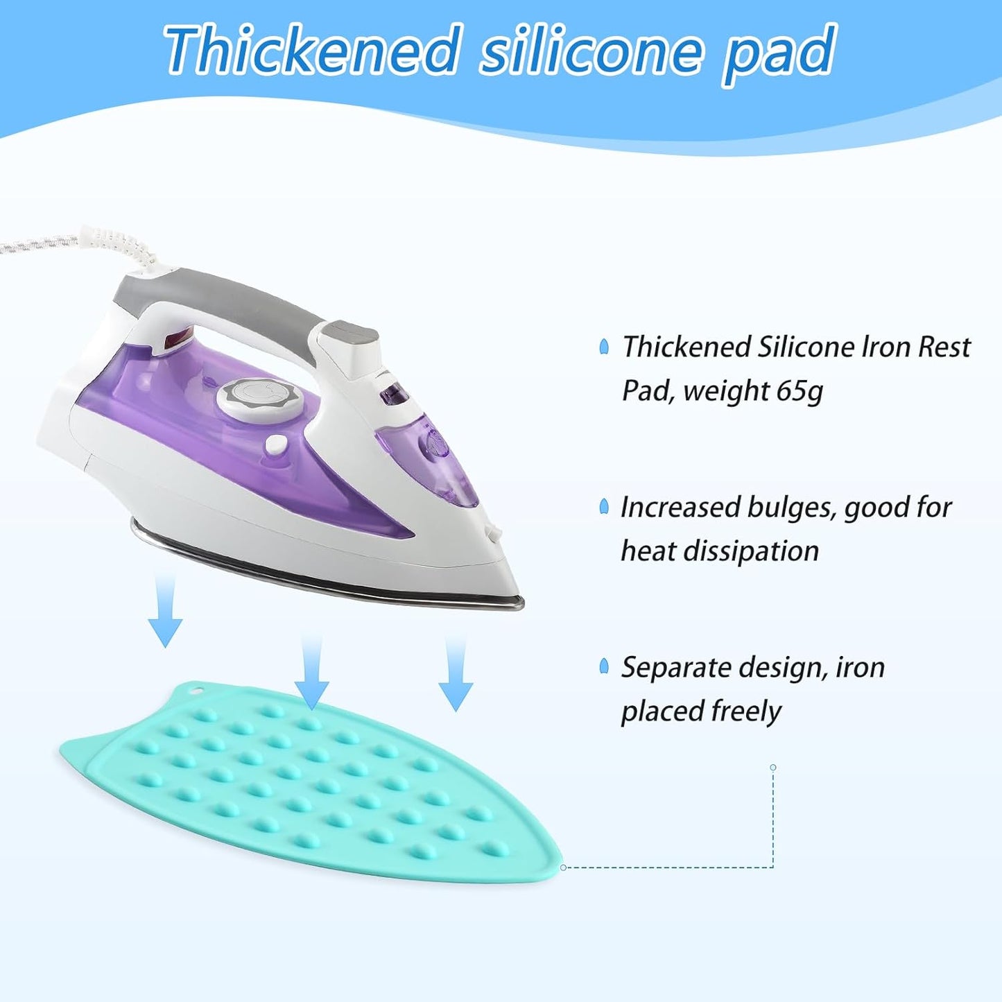 Ironing Mat Portable Ironing Pad Ironing Blanket for Table Top Heat Resistance Double-Side Using Travel Large 47.2 x 27.6 Inch Foldable Lightweight Statue Of Liberty New York Skyline Waves Bl