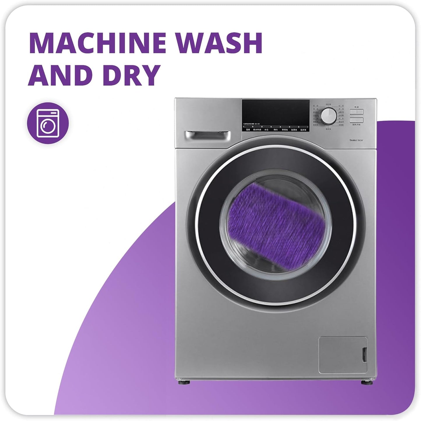 Bath Mat,Ultra Thin Bathroom Rugs,Rubber Bath Mats for Bathroom,No Slip Bath Rugs,Quick Dry,Machine Washable,Low Pile,Absorbent,Shower Outside,Sink,Home Decor Accessories.Purple,1'5"x2'3"(2 Pack)