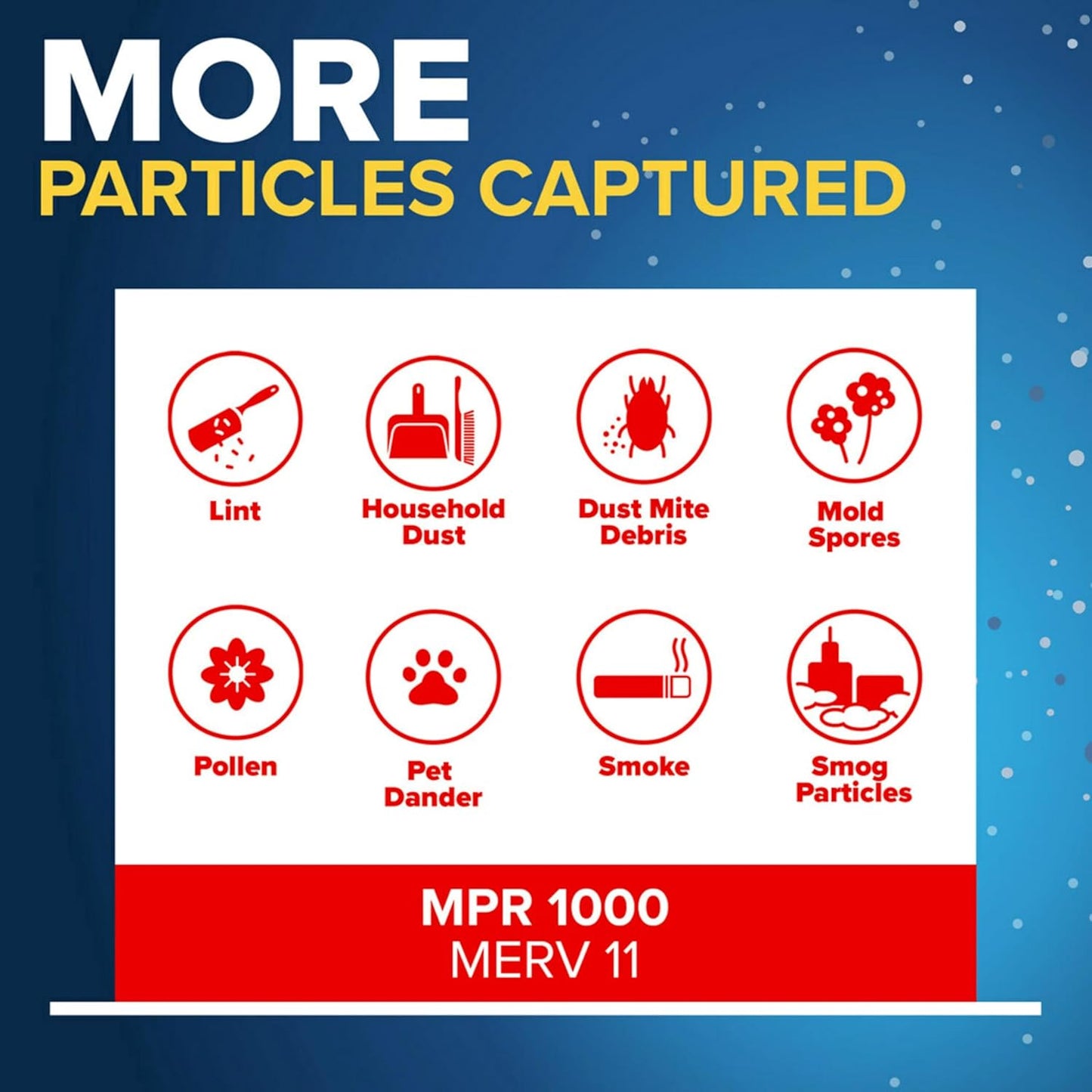 Filtrete 20x25x2 AC Furnace Air Filter, MERV 11, MPR 1000, Allergen Defense, 3-Month Pleated 2-Inch Electrostatic Air Cleaning Filter, 4 Pack (Actual Size 19.5 x 24.5 x 1.75 in)