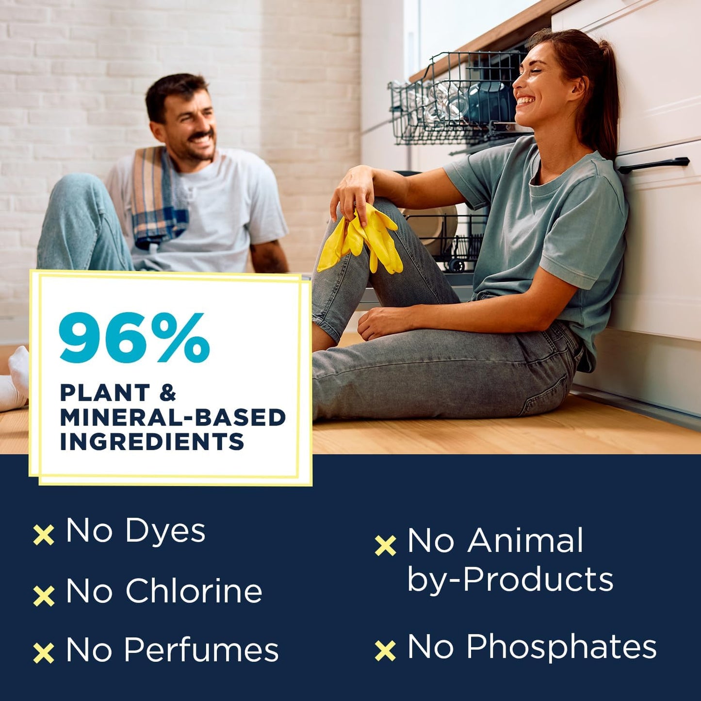 Nature Clean All Natural Dishwasher Pods, Plant-Based Non Toxic Dishwasher Detergent Pods, Dishwashing Pods Tough on Grease, Dish Pods for Dishwasher, Unscented Dishwasher Pods, 60 Count, Pack of 2