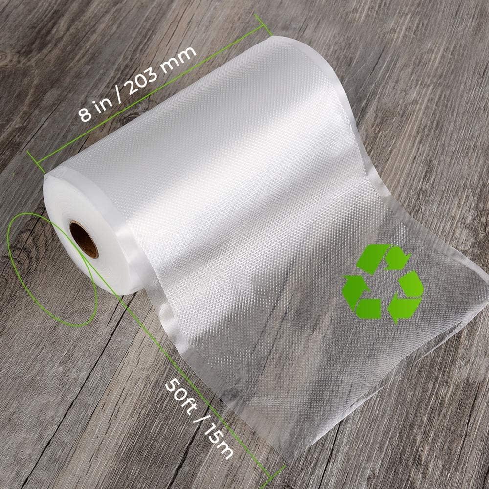 Vacuum Sealer Bags for Food，Seal a Meal Bags Rolls，11inx20 Rolls 2 Pack，XinBaoLong，Commercial Grade, Heavy Duty, BPA Free,Great for Vac Storage