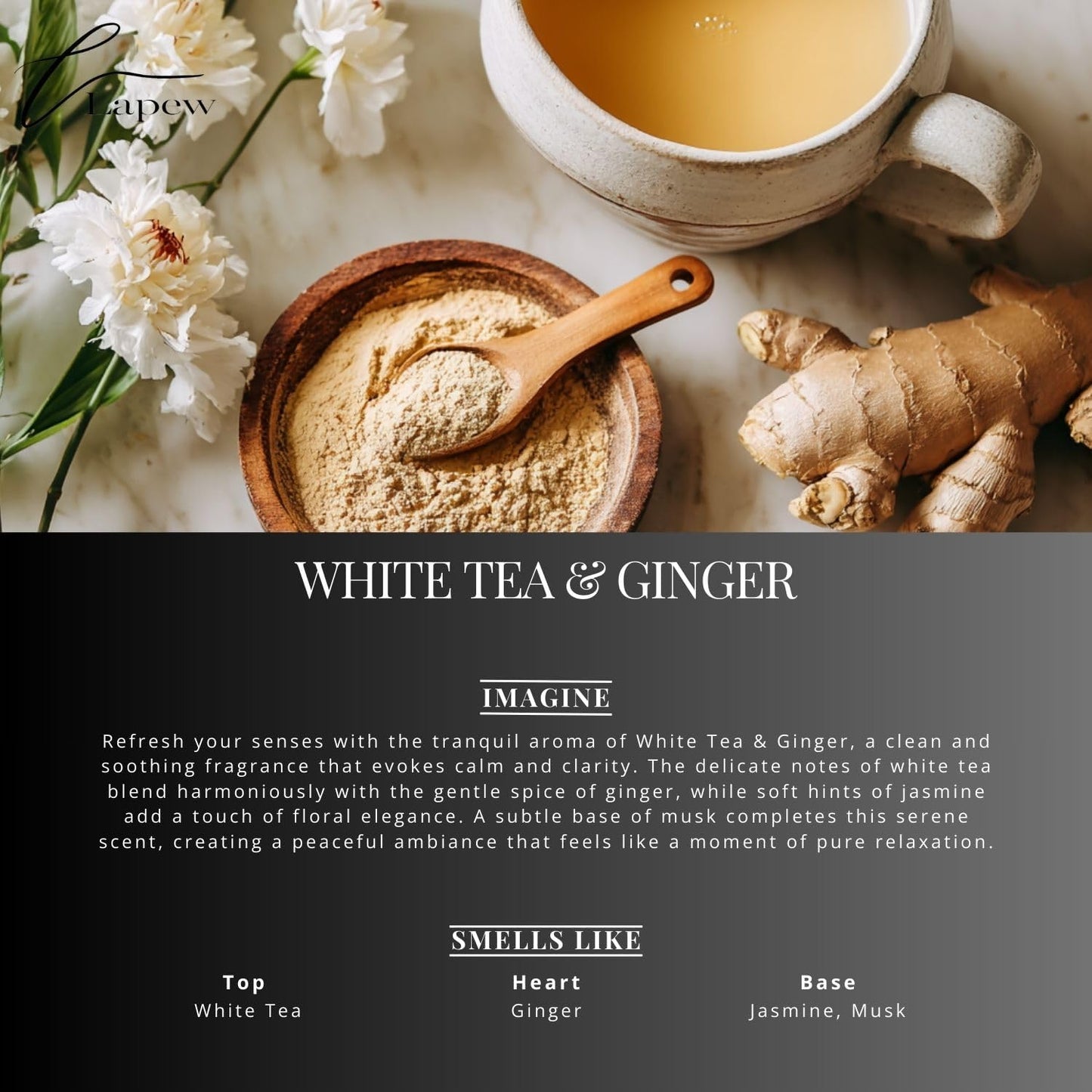 White Tea & Ginger Carpet Freshener Powder Refill 36 oz | Powerful Odor Eliminator for Home | Upholstery Deodorizer | Carpet Deodorizer | Pet Urine | Cat Litter Box