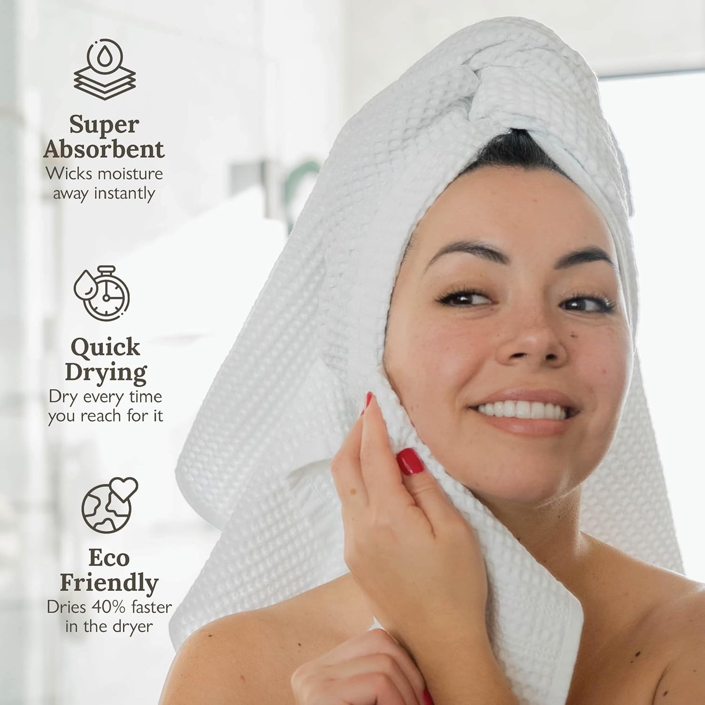 GILDEN TREE Waffle Bath Sheet Large Bath Towels Quick Dry Thin Body Towels, 40x80 Oversized Bath Towels for Adults, Classic Style (Stone)