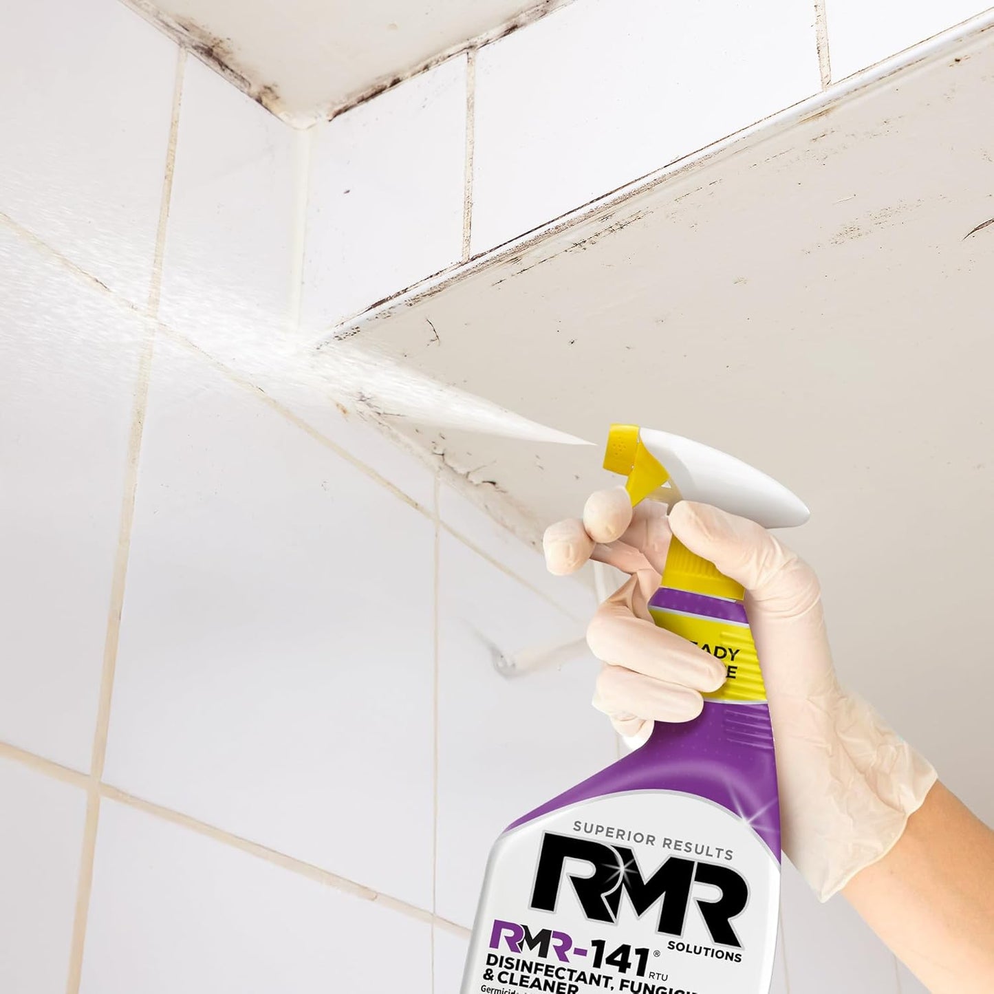RMR-141 EPA Registered Mold and Mildew Killer, Eliminates Odors, Removes Mold, Mildew, Bacteria, and Viruses, 4 Pack of 1 Gallon Bottles