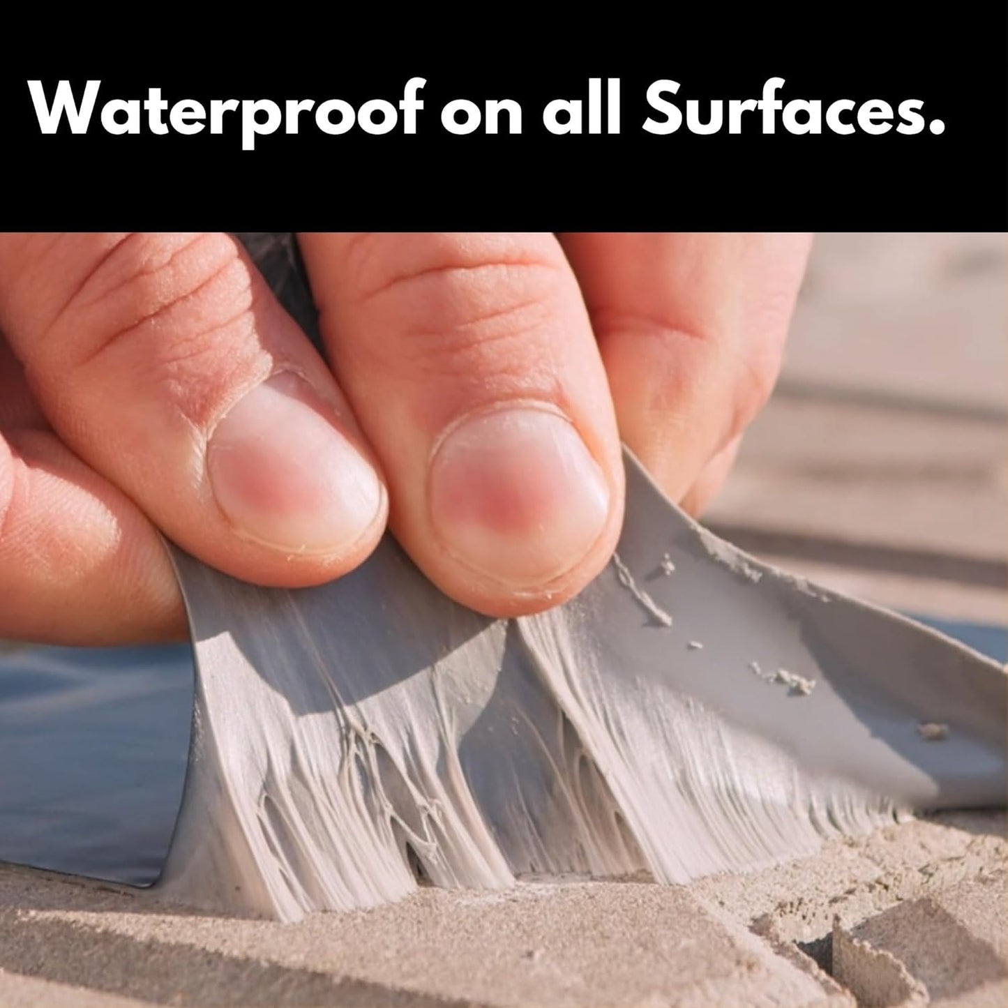 HSS Sealant Tape with MicroSealant - Waterproof Commercial Roofing Tape for Roof and RV Repair - UV- & Weatherproof - Black - 4 inch x 25 feet