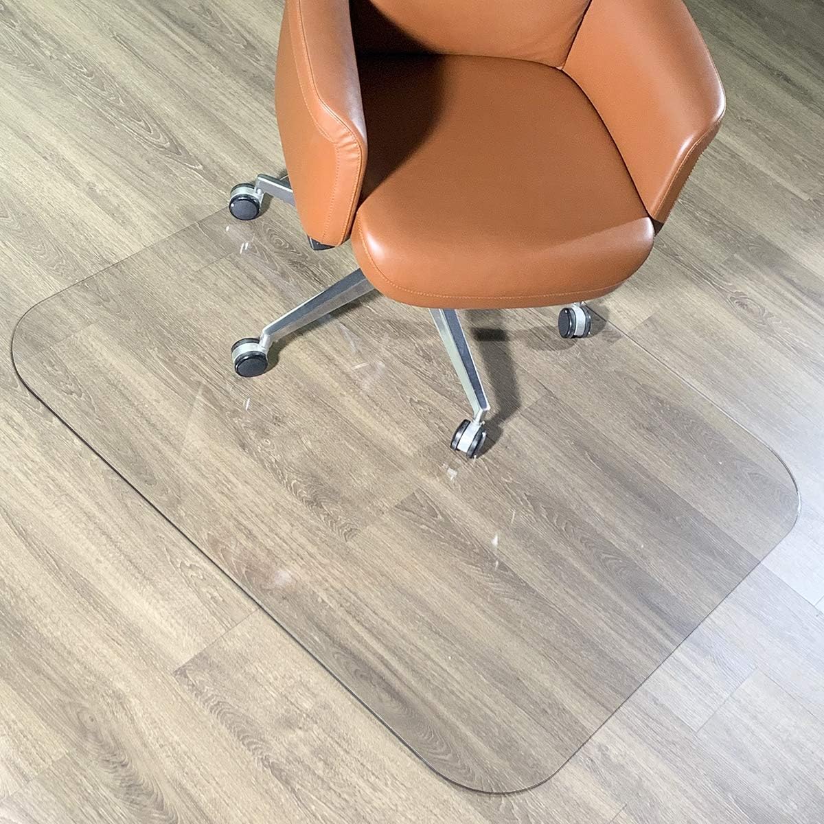 2Pack Crystal Clear 1/5" Thick 59" x 47" Heavy Duty Hard Chair Mat, Can be Used on Carpet or Hard Floor