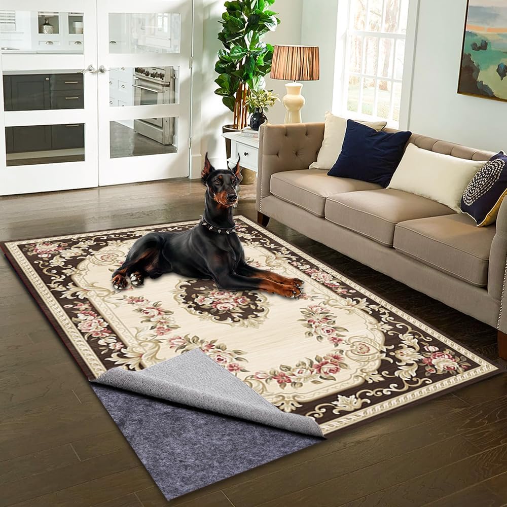 100% Waterproof Non-Slip Rug Pad 9x12 for Large Area Rugs Durable Felt Floor Protection pad for All Floors, Suitable for Cutting. Rug Pads Keep Rugs in Place and Provide Cushioning