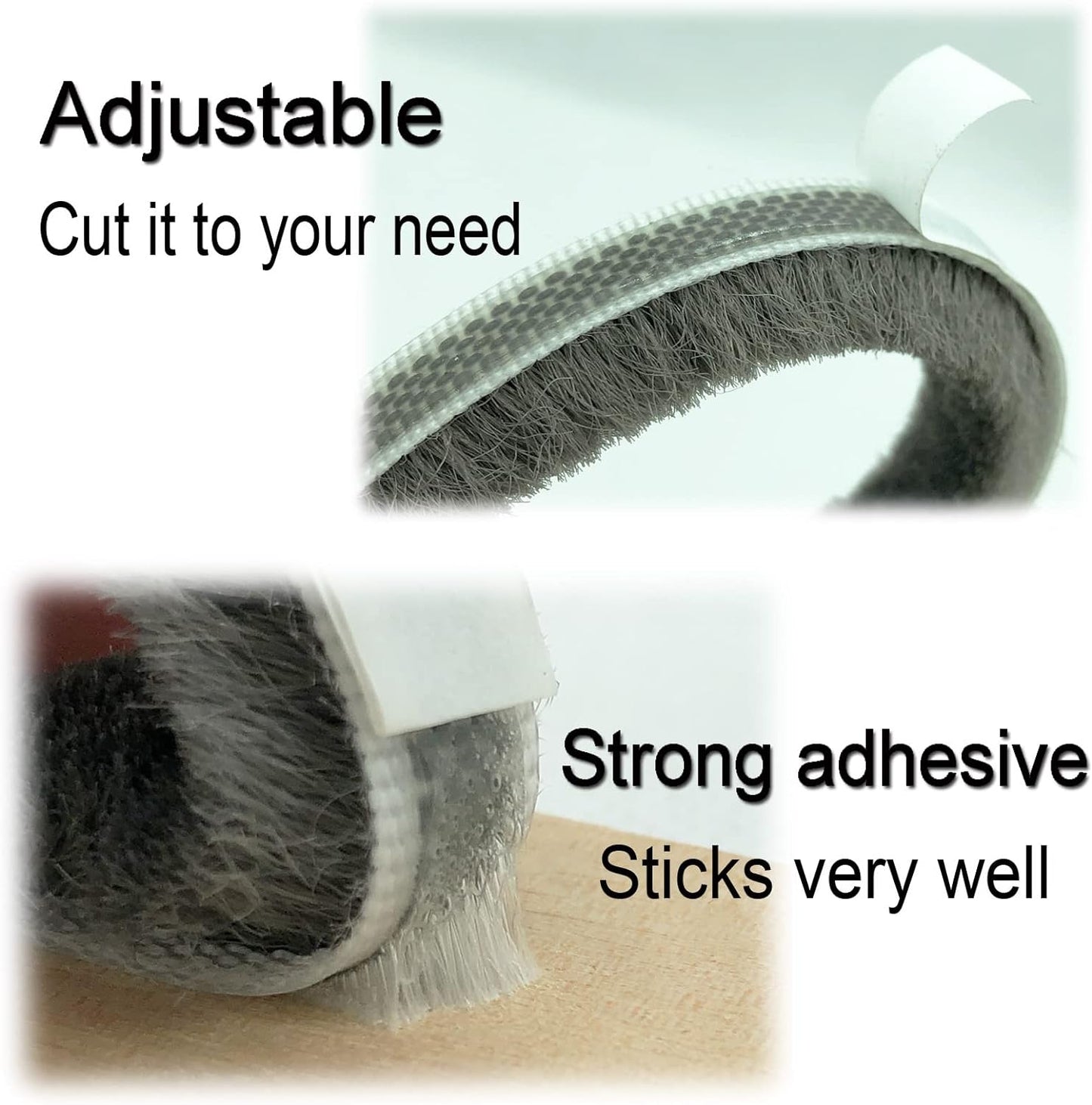 Brush Weatherstrip for Sliding Window Side,Pile Weatherstripping Door Sealers for Door Frame (80ft x11/32 Backing x 11/32 Brush inch, Brown)