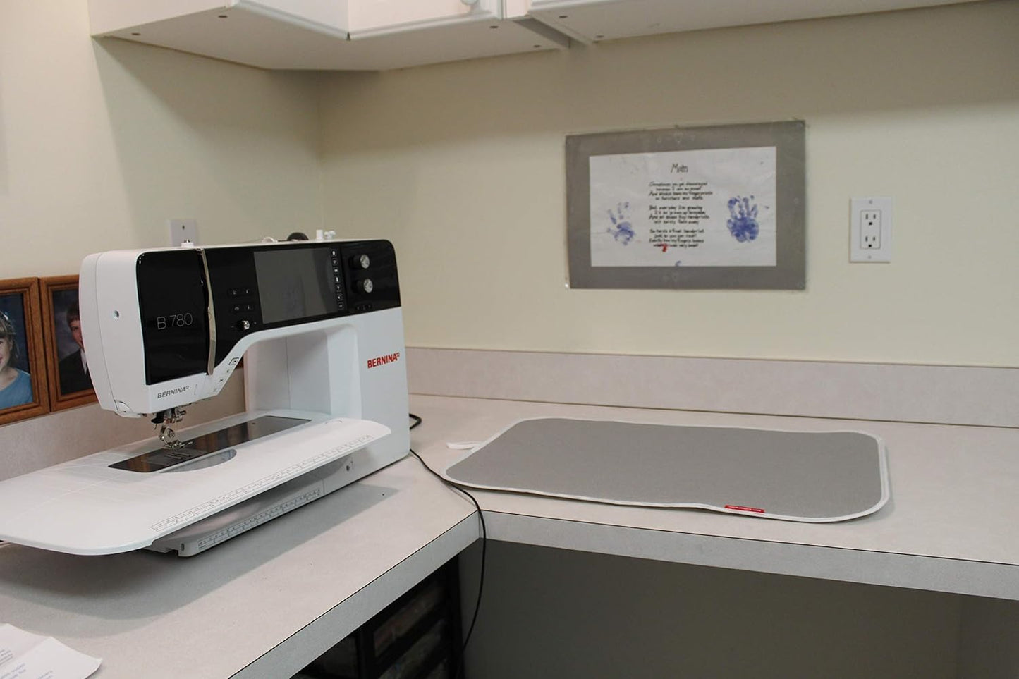 TheIronMate - Premium Ironing Pad, Designed Especially for Quilters and Crafters, Small (14in x 17in with Loop, Silver)