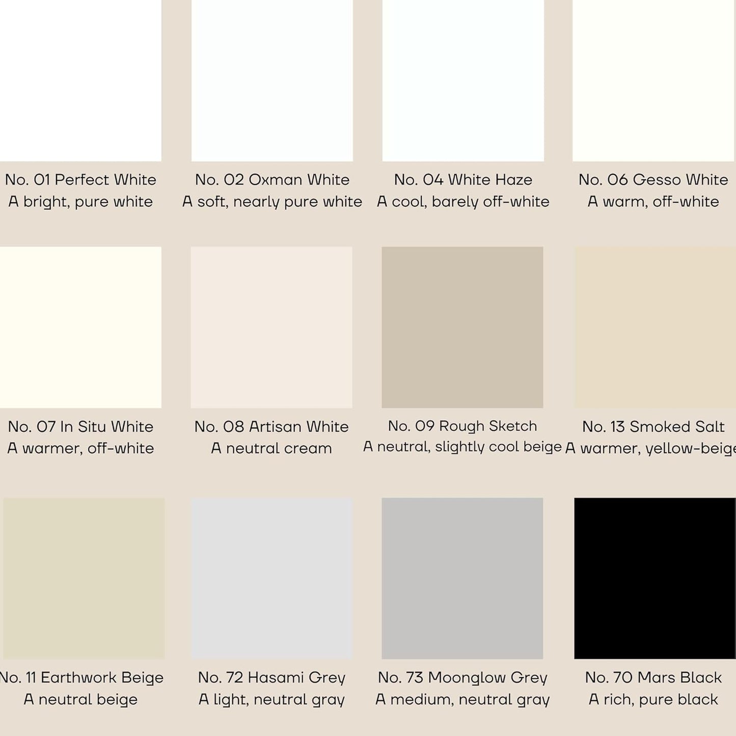 soto Paint Touch Up, Set of 12, Multi-Surface, Matte & Satin Finish (Neutrals) - White, Beige + Black Scratch Repair for Furniture, Walls, Cabinets, Trim, Doors, Indoor/Outdoor