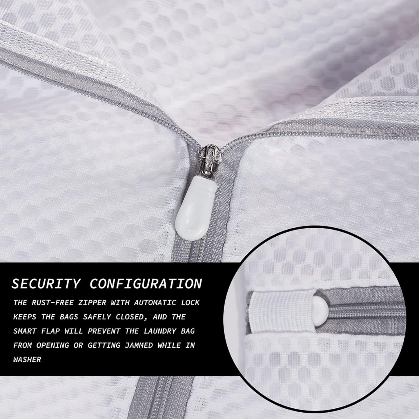 Delicates Laundry Bag - 2 Pack Durable Honeycomb Mesh Lingerie Wash Bag