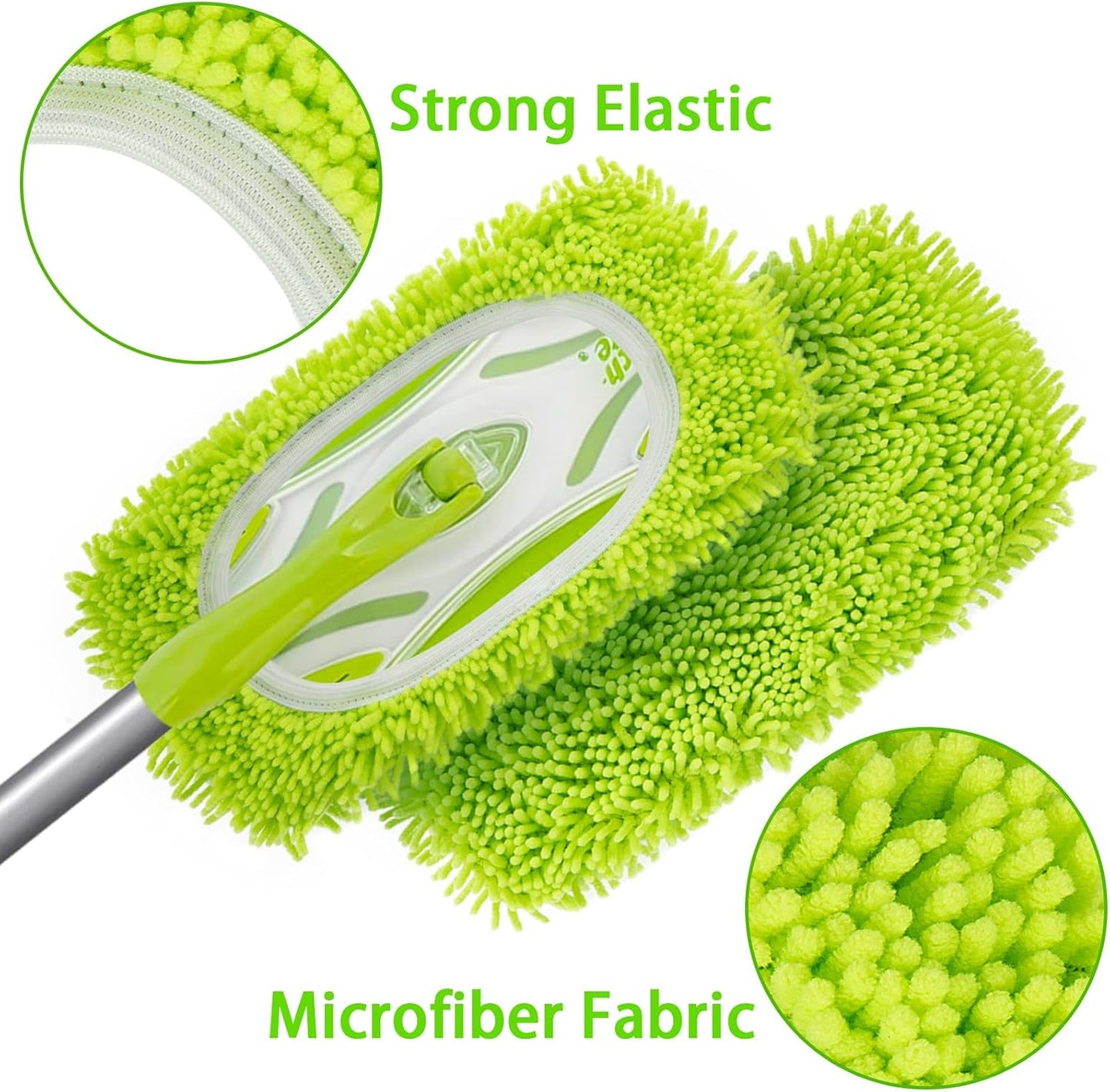 Reusable Dry Sweeping Cloths Microfiber Wet Mop Pads Compatible with Swiffer Sweeper Mop Replacement Sweeping Mopping pad Refills for Hardwood Surface Floor Cleaning (15)