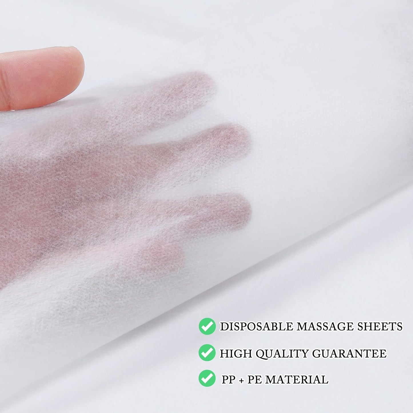31" x 71" Disposable Bed Sheets for Massage Table Waterproof Massage Table Sheet Soft Non Woven Fabric SPA Bed Cover Breathable for Massage Beauty Tattoos 50PCS (White)