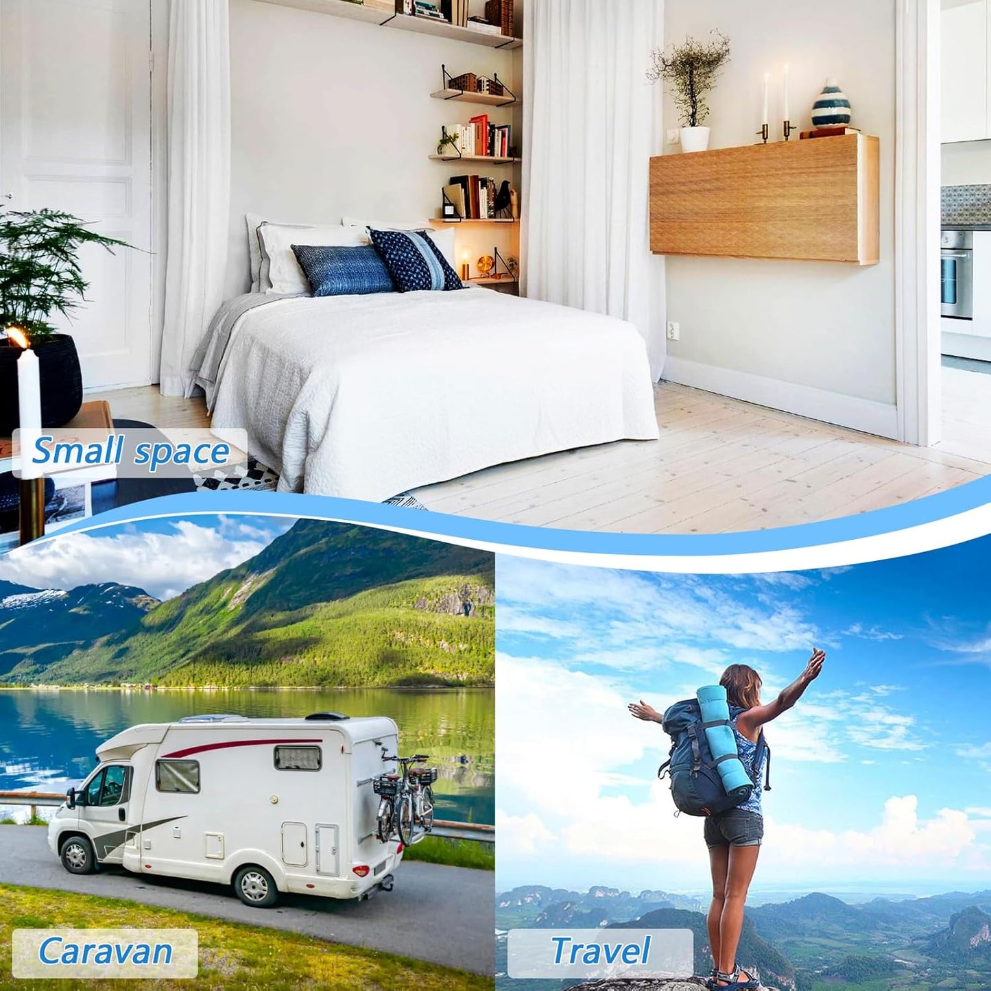 Ironing Mat Portable Ironing Pad Ironing Blanket for Table Top Heat Resistance Double-Side Using Travel Large 47.2 x 27.6 Inch Foldable Lightweight Guinea Pig Mushroom Floral Black