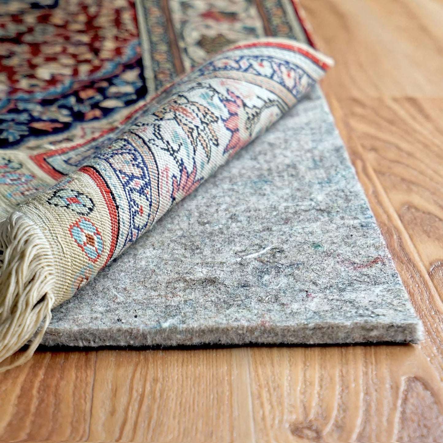 RUGPADUSA - Dual Surface - 2'x12' - 1/4" Thick - Felt + Rubber - Non-Slip Backing Rug Pad - Safe for All Floors