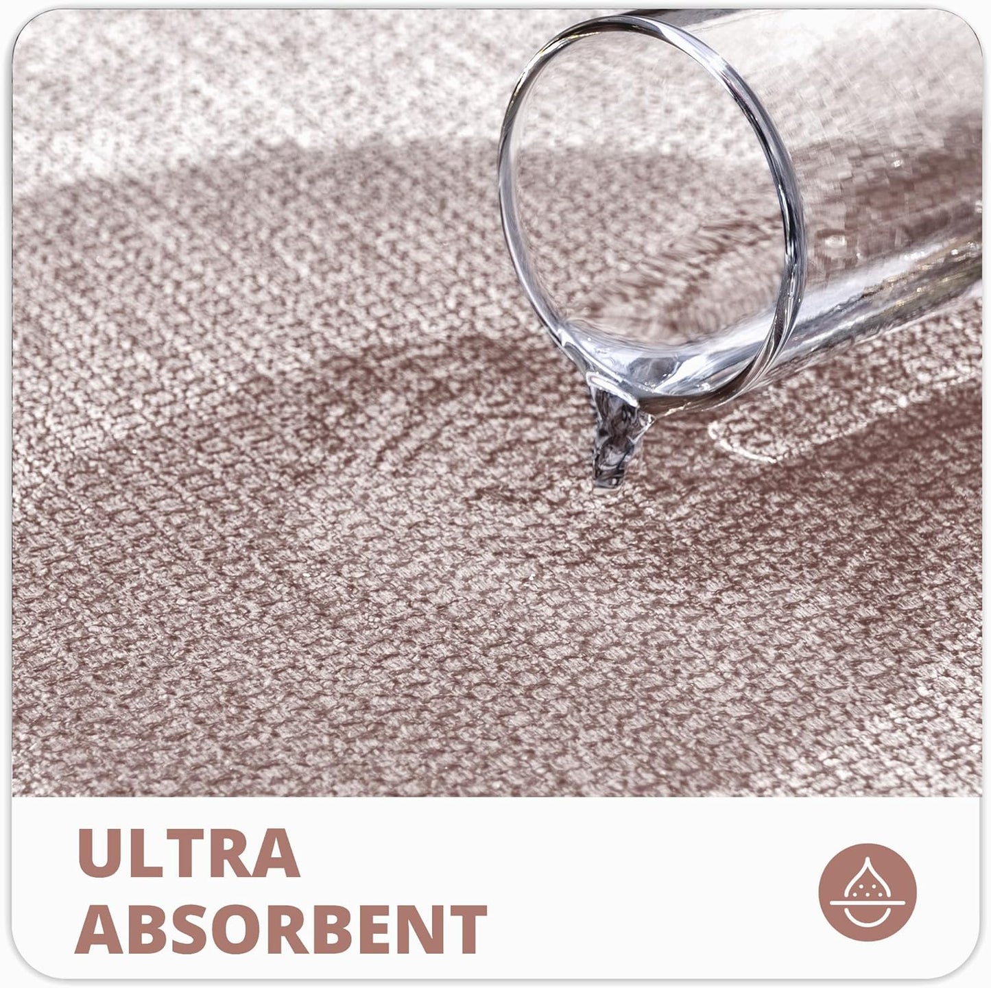 Bath Mat,Ultra Thin Bathroom Runner Rugs,Large Bath Mats for Bathroom,Quick Dry,Non-Slip,Machine Washable,Low Pile,Bath Rug,Shower Outside,Sink,Home Decor Accessories.Beige,1'5"x2'11"（17x35inch）