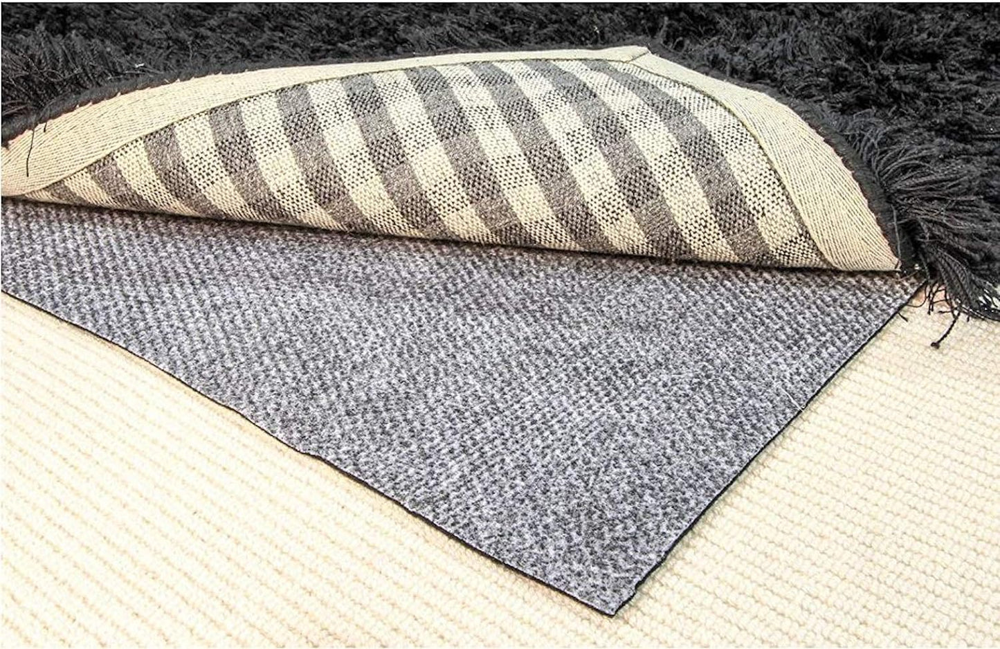 Hold-a-Rug Plush 2' x 11' Nonskid, Nonslip Rug Pad, Reversible Gripper, ¼ Thick, Safe for All Floors and Carpet, Keep Area Rugs Secure