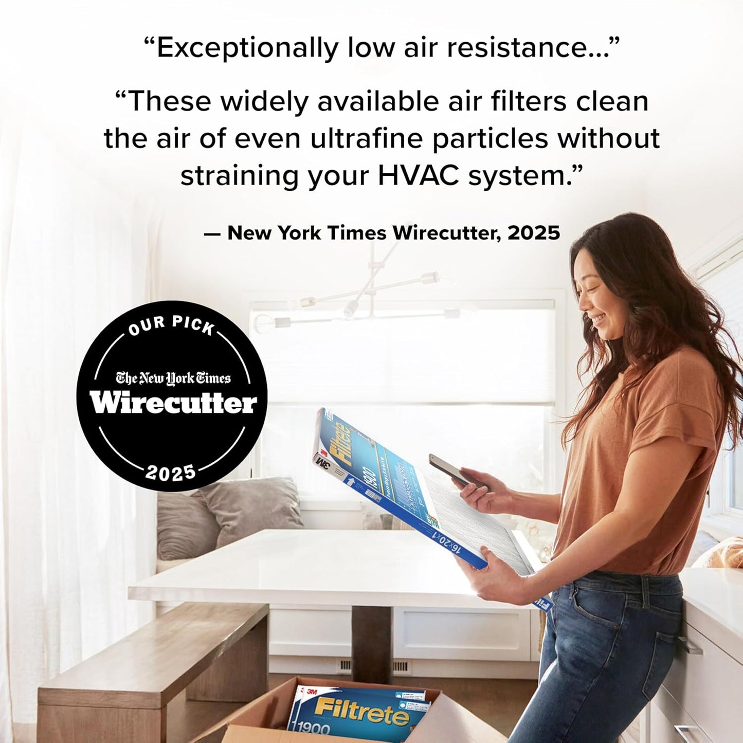 Filtrete 14x24x1 AC Furnace Air Filter, MERV 13, MPR 1900, Premium Allergen, Bacteria & Virus Filter, 3-Month Pleated 1-Inch Electrostatic Air Cleaning Filter, 6-Pack (Actual Size 13.81x23.81x0.78 in)