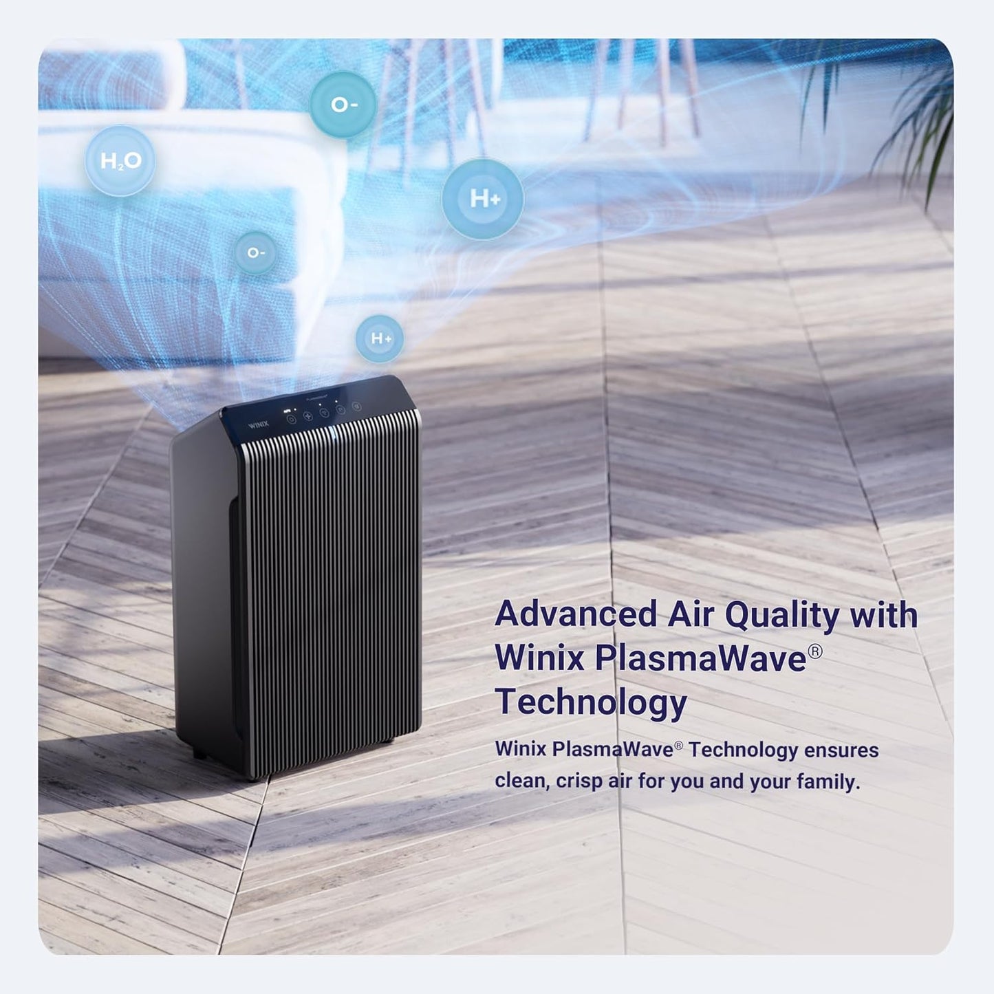 WINIX 5510 Air Purifier (New Generation of 5500-2 with App Support) for Home Large Room Up to 1881 Ft² in 1 Hr, True HEPA, High Deodorization Carbon Filter and Auto Mode, Captures Pet Allergies, Smoke