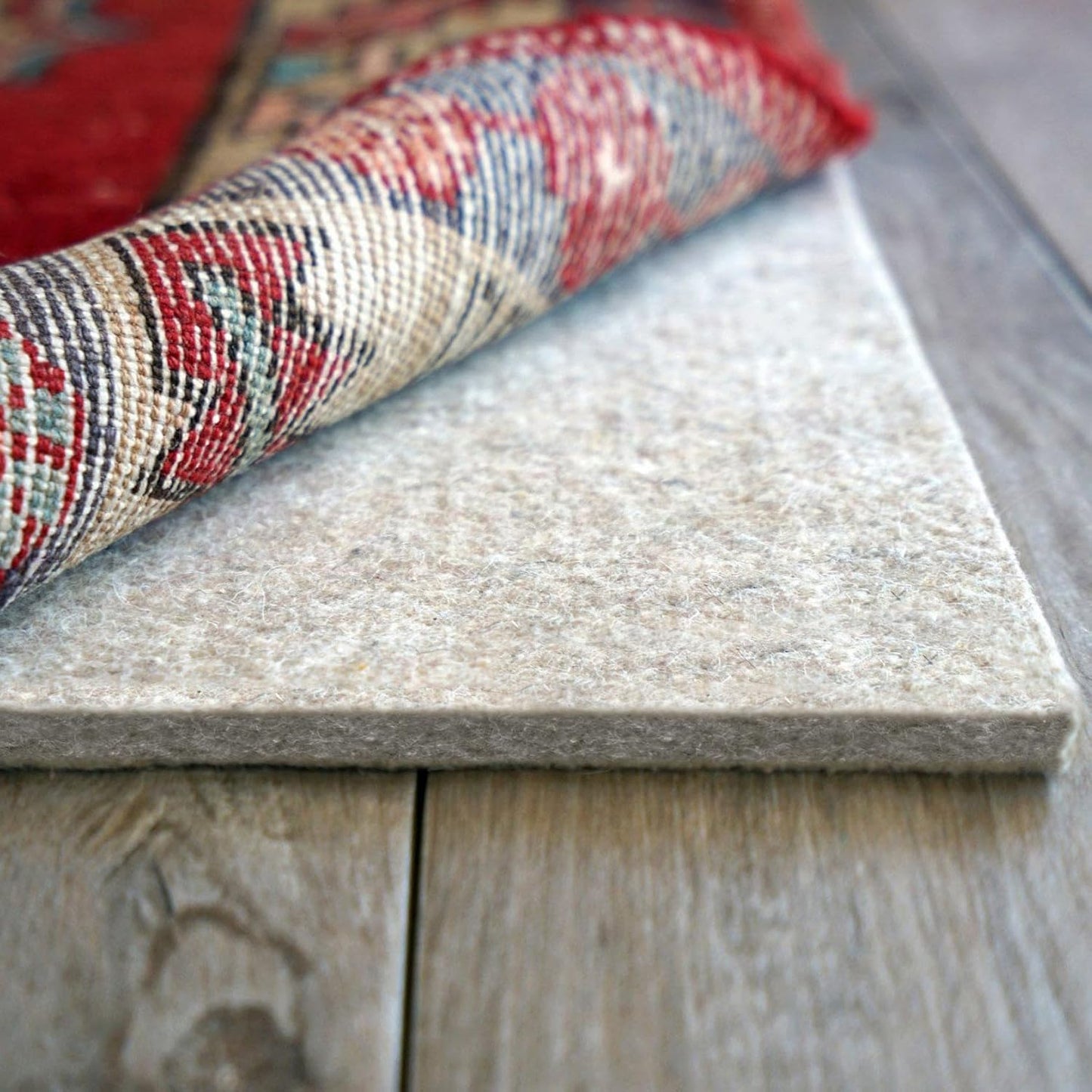 RUGPADUSA - Eco-Plush - 5'x8' - 3/8" Thick - 100% Felt - Extra Cushioned Rug Pad - Available in 3 Thicknesses, Many Custom Sizes
