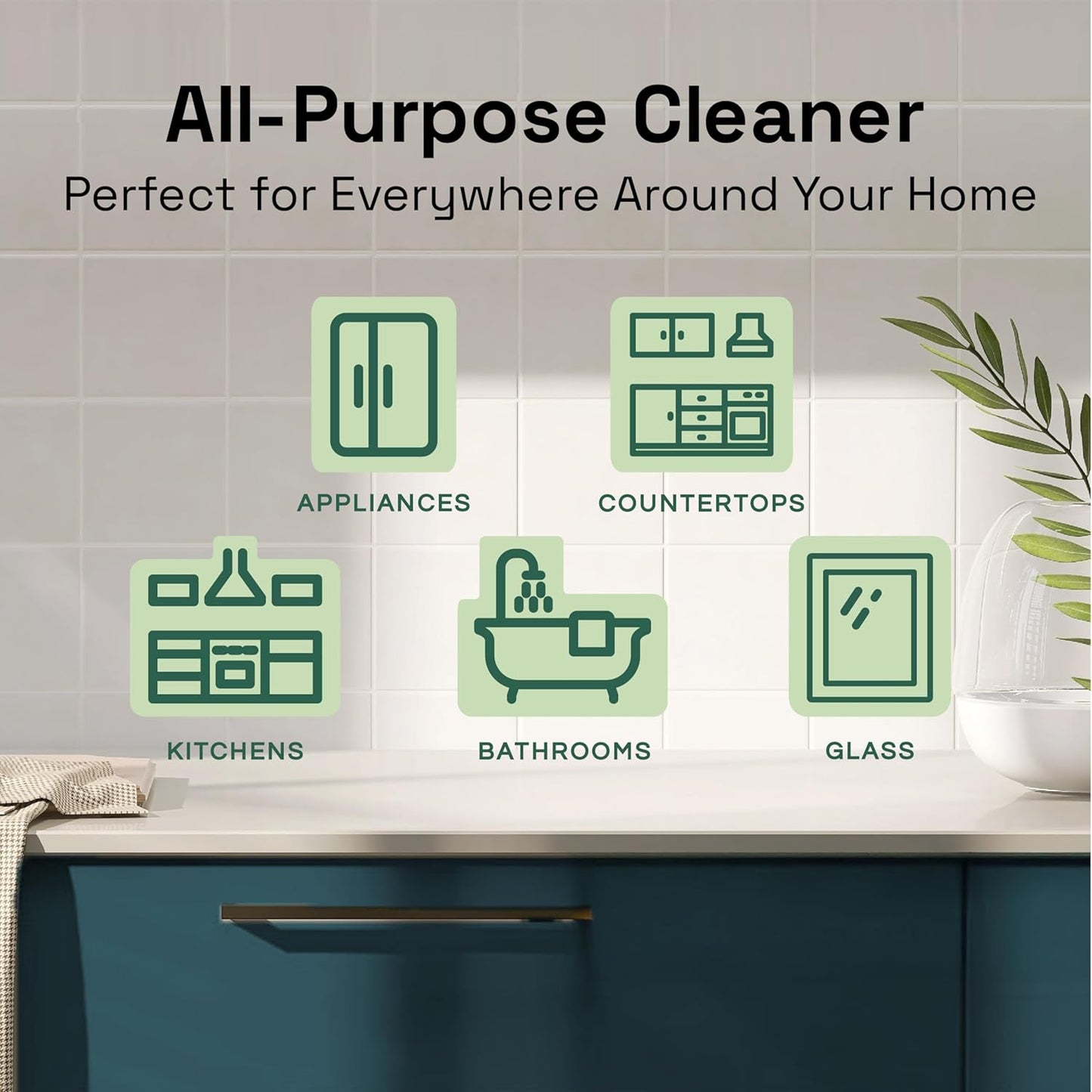 Clean Republic All-Purpose Cleaner, Daily Use Cleaning Spray for Kitchens, Bathrooms, and More, 32 Fluid Ounce Bottle, 12-Pack