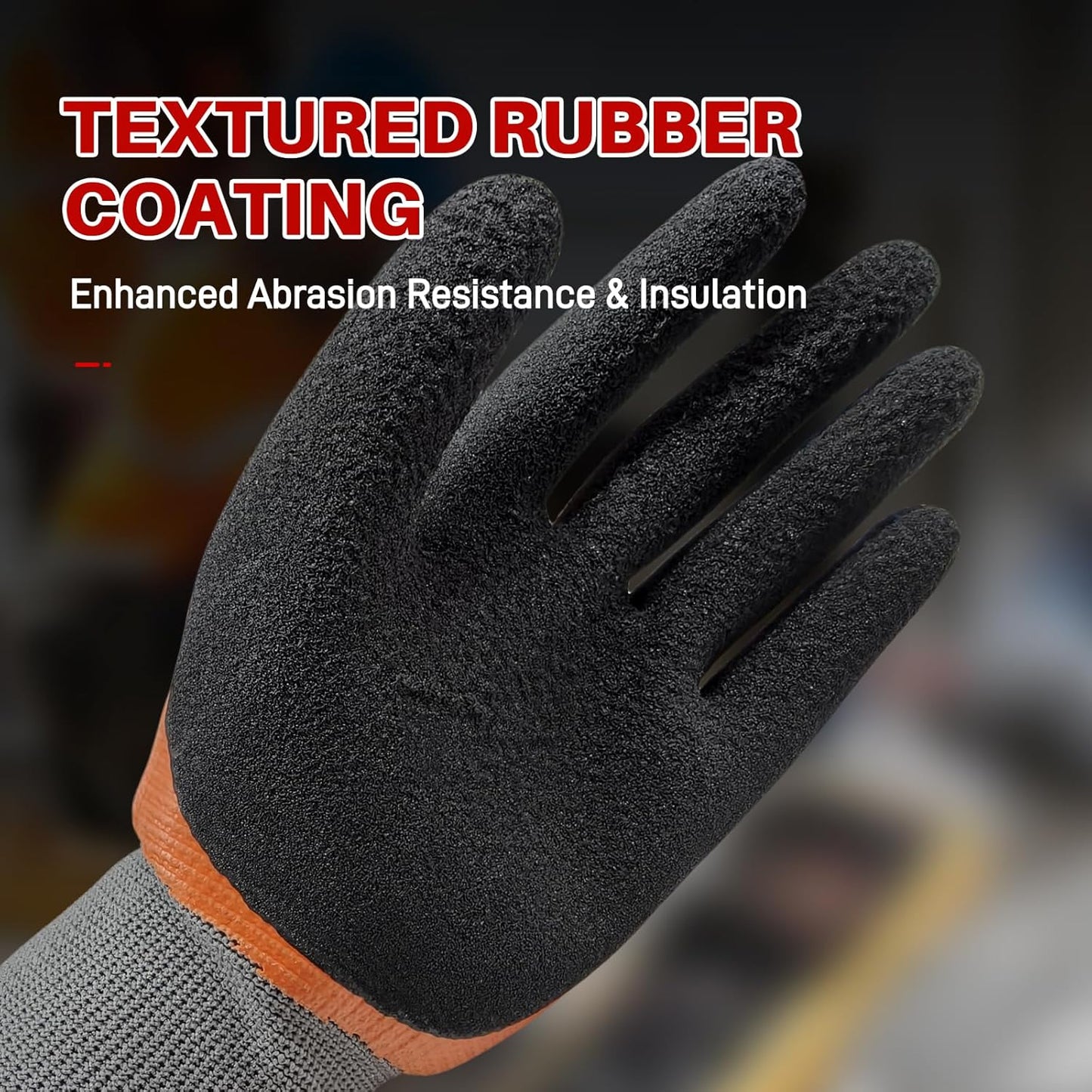 Electrical Insulated Gloves, 500V High Voltage Resistance Electrician Safety Gloves, Rubber Non Slip Work Gloves (500V|double insulated, 2pcs-Large)