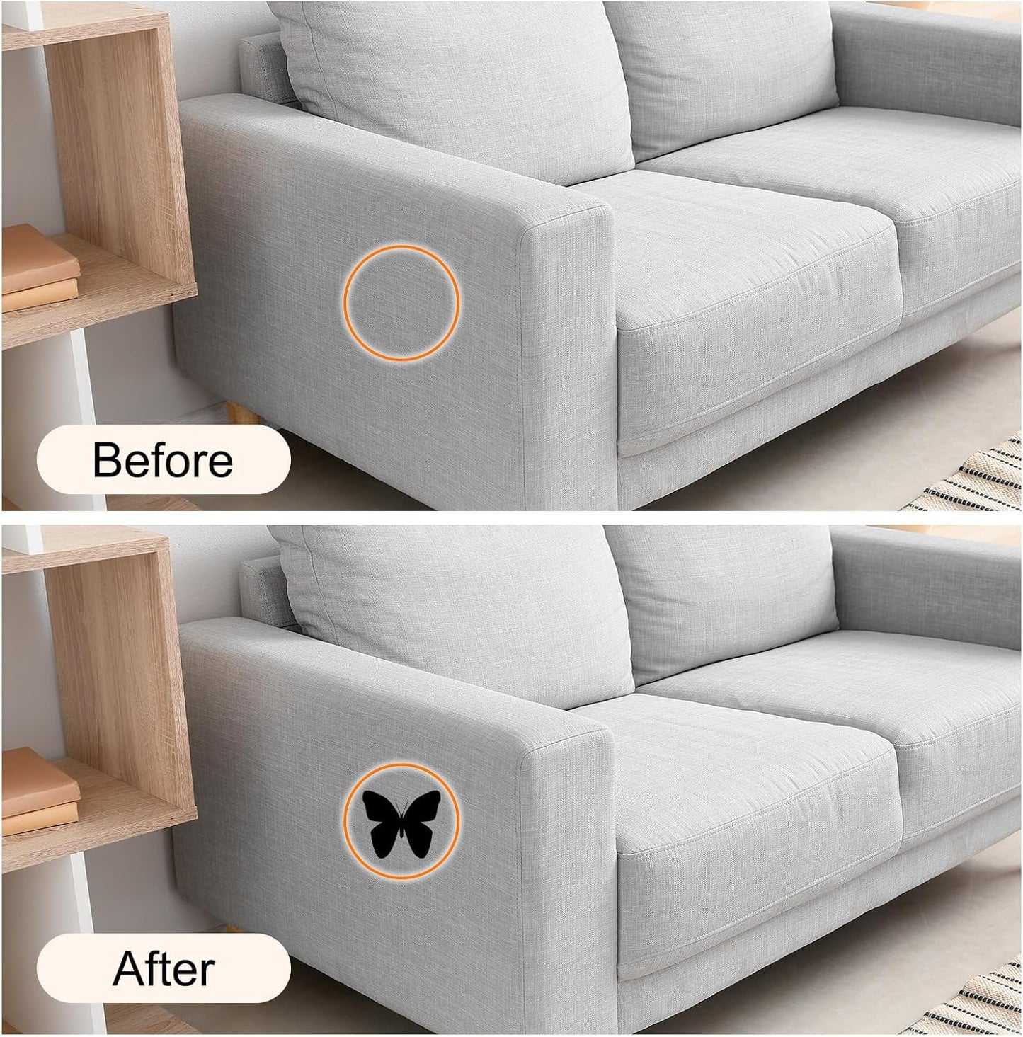 Repair Patches Repair Tape Self-Adhesive DIY Repair Patch Linen Gear Patch for Sofa, Furniture, Chair, Clothing,Tents,3x60 Inch,Slight Grey