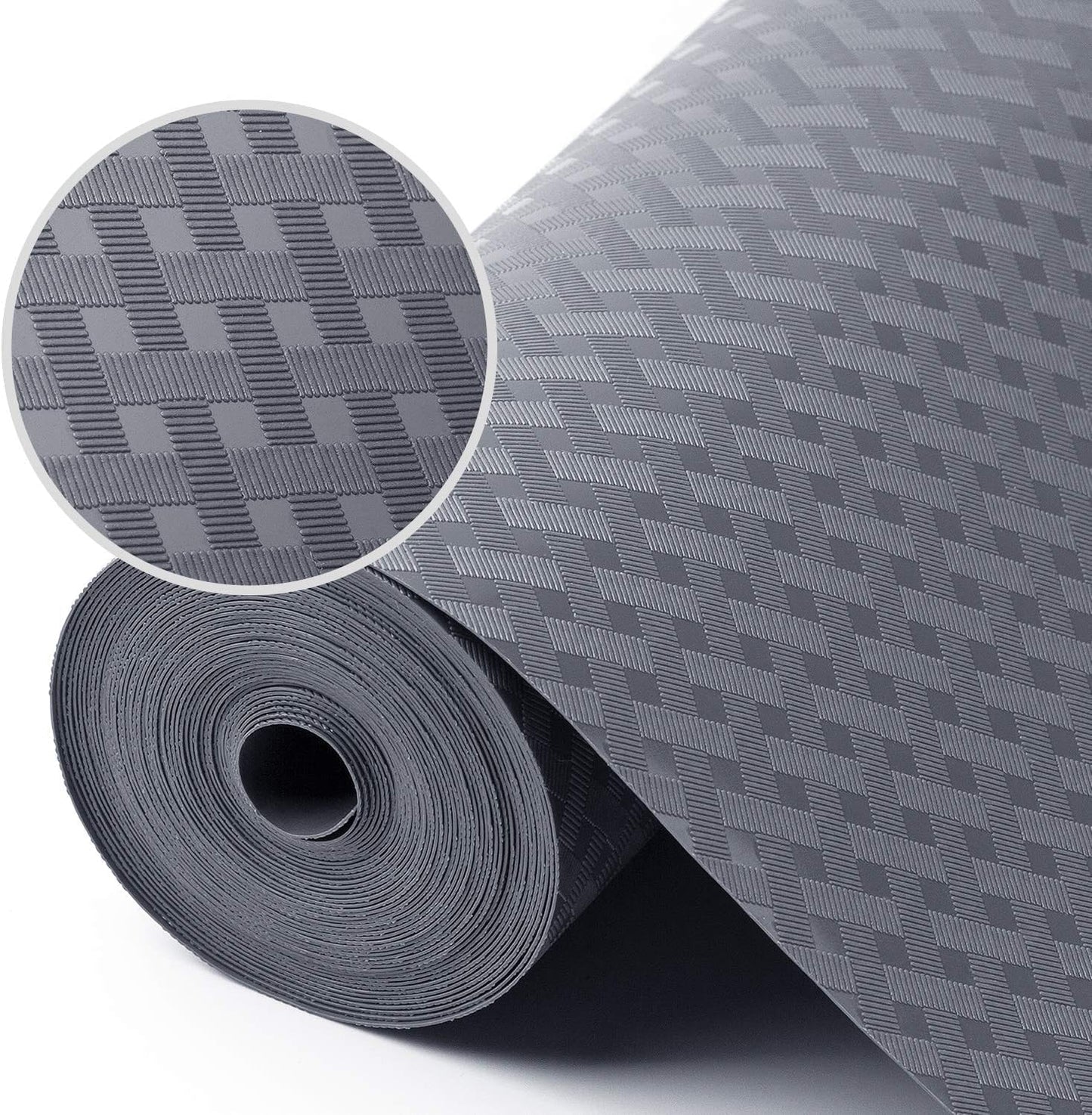 Shelf Liners for Kitchen Cabinets Refrigerator Liners Waterproof & Oil-Proof Kitchen Cupboard Liner Durable Plastic Drawer Mats EVA Material Non Adhesive Fridge Liner for Shelves 35.4 x 236.2 Inches