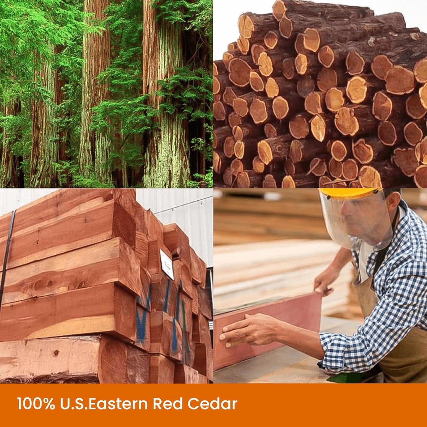 Homode Cedar Balls, Cedar Blocks for Clothes Storage, 100 Pcs Cedar Balls for Closets and Drawers, Scented Cedar Wood Chips Cedar Closet Freshener