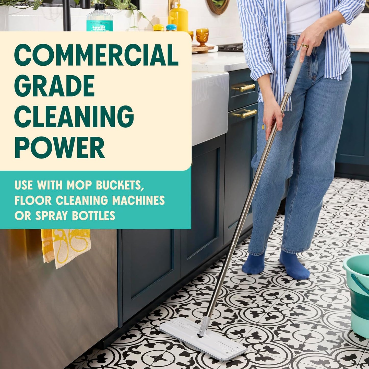 Aunt Fannie's Ultra Concentrated Floor Cleaner Vinegar Wash, Multi-Surface Solution For Mopping, Makes 16 Gallons, Eucalyptus Scent, 32 oz. (Pack of 3)