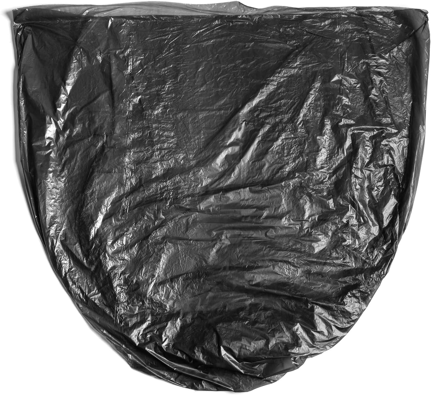 Aluf Plastics High Density Trash Bags, 10 Gallon, 4000 Count, 6 Micron (eq), 24" x 24", Black, for Bathroom, Office, Industrial, Commercial, Janitorial, Municipal, Recycling