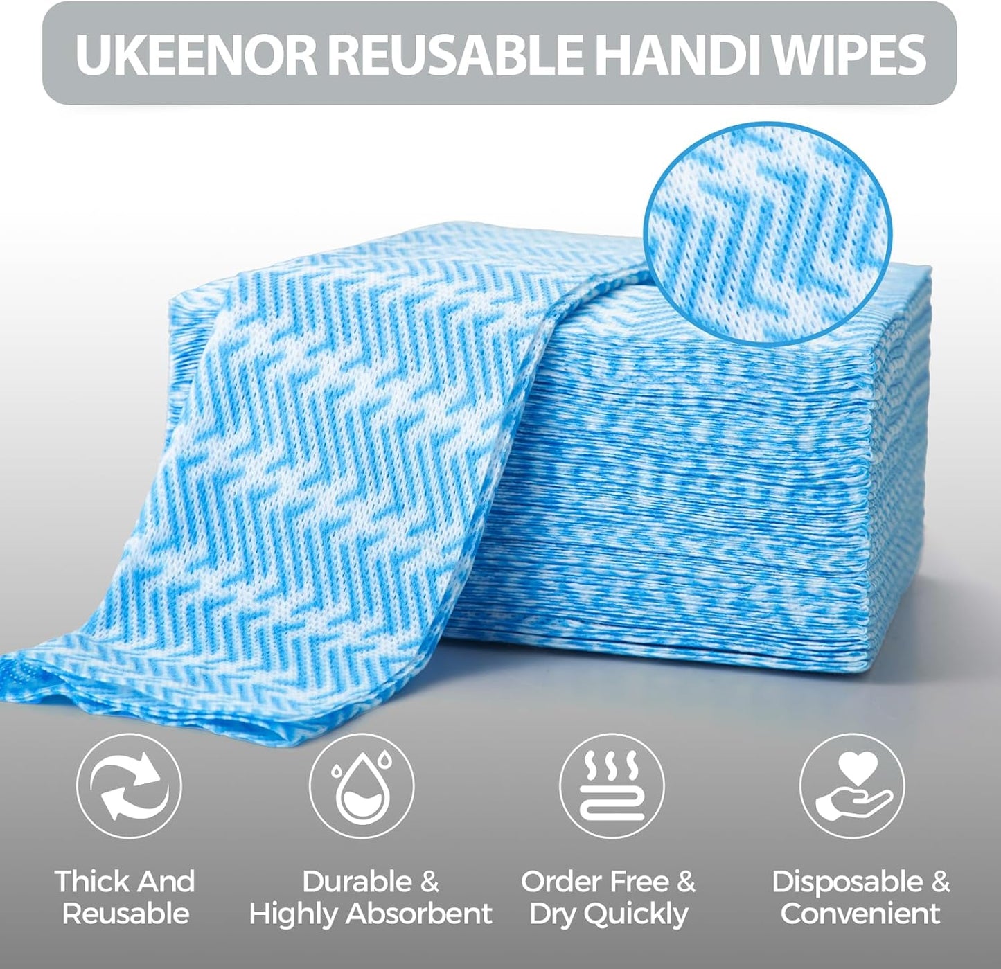 Disposable Dish Cloths,Multi use Reusable Cleaning Cloth,Machine Washable J Cloth,Heavy Duty Handy Cleaning Wipes 13.7" X 15.7" 120 Count