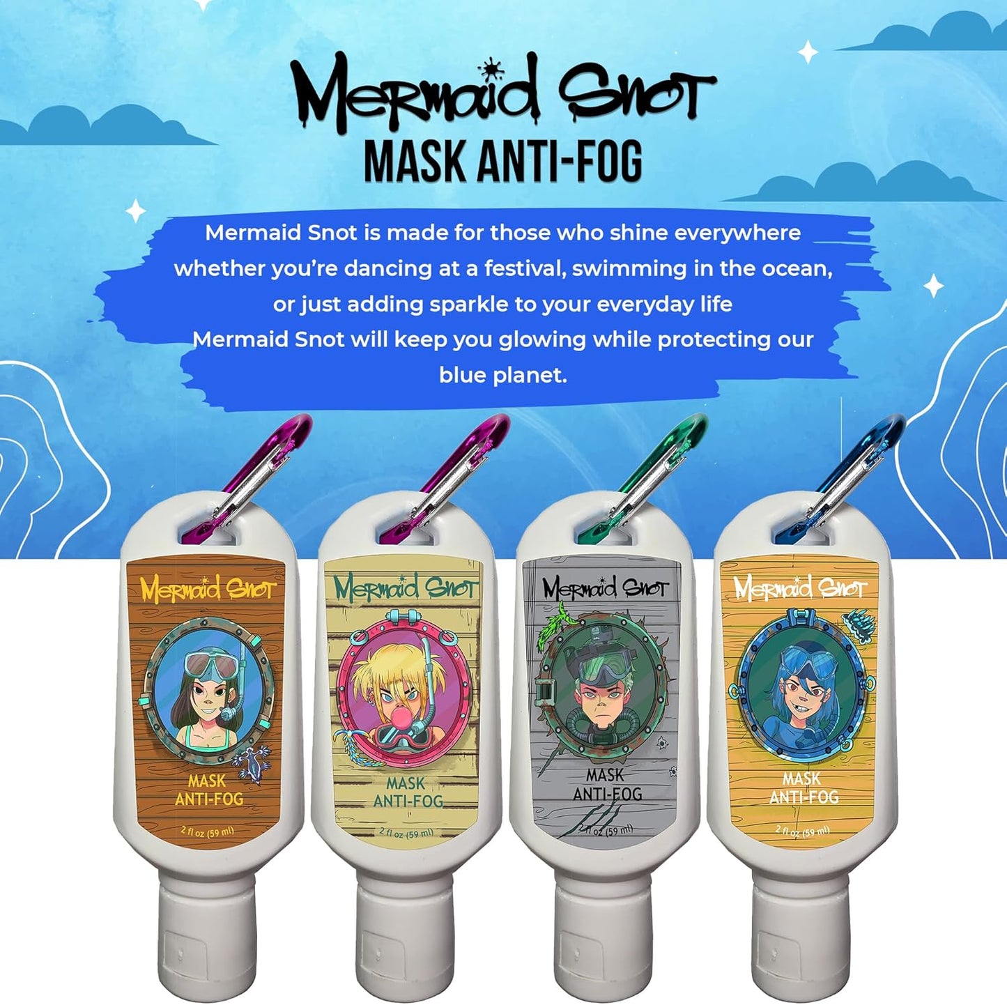 Neutripure Mermaid Snot Anti Fog Gel for Scuba Diving - Audrey