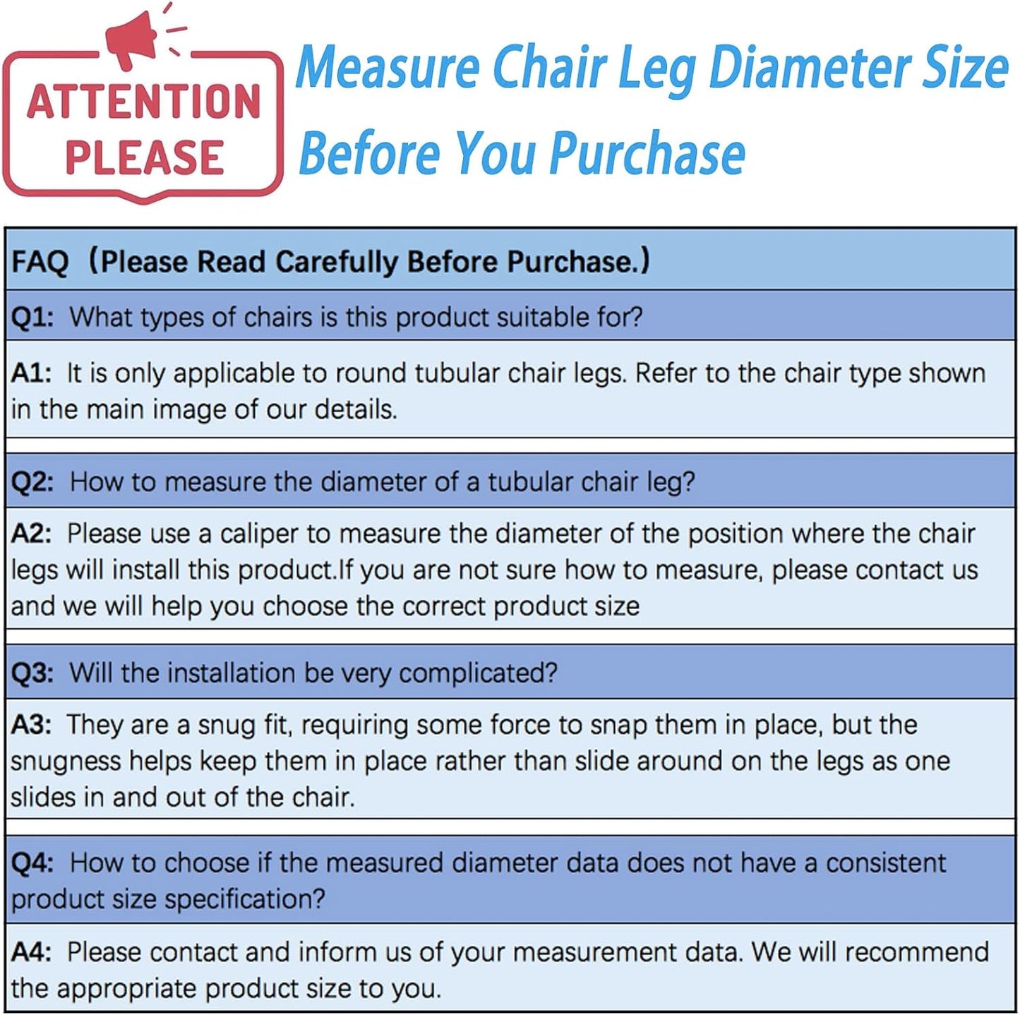 Rectangle U Shaped Chair Leg Tips Cap with Felt Pads,Furniture Feet Protectors Slide Smoothly Glides,Protect Hardwood Floor No Scratches No Noise,Fit 25mm(1 inch) Diameter Tubular Legs (Black 8PCS)