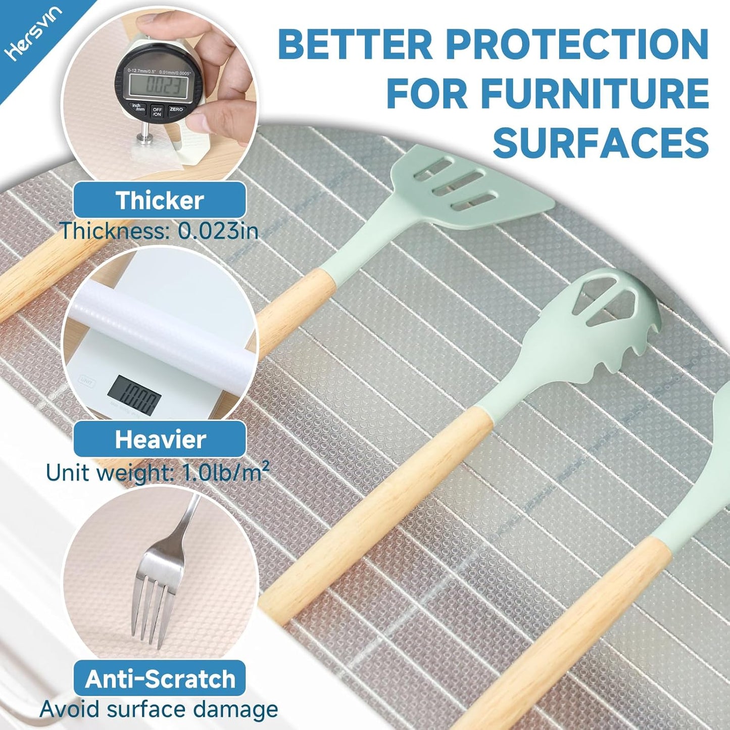 Shelf Liners Drawer Liner for Kitchen Cabinets Non-Adhesive Non Slip, Refrigerator Mats for Shelves, EVA Plastic Cupboard Protector, Waterproof Lining (Clear Flat Dot, 10 in x 20 ft)