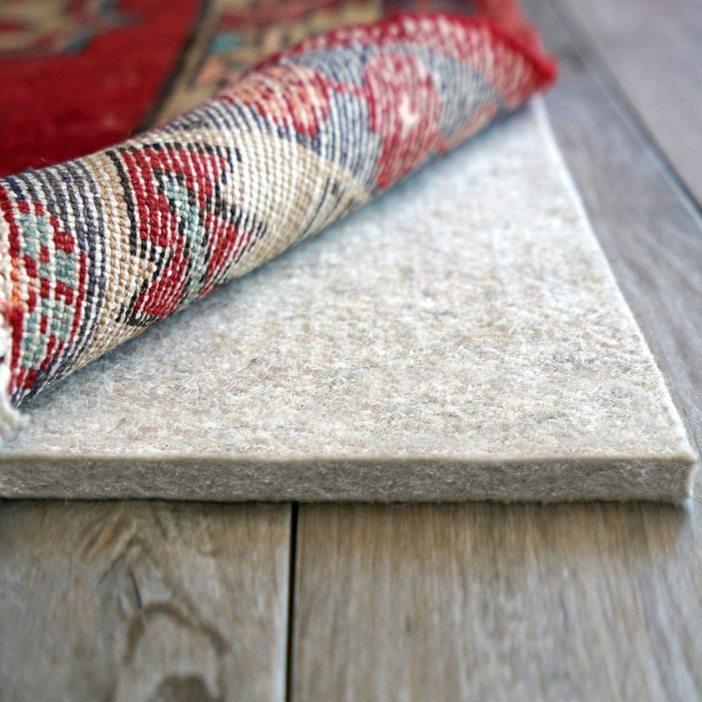 RUGPADUSA - Eco-Plush - 7'x10' - 1/2" Thick - 100% Felt - Luxurious Cushioned Rug Pad - Available in 3 Thicknesses, Many Custom Sizes