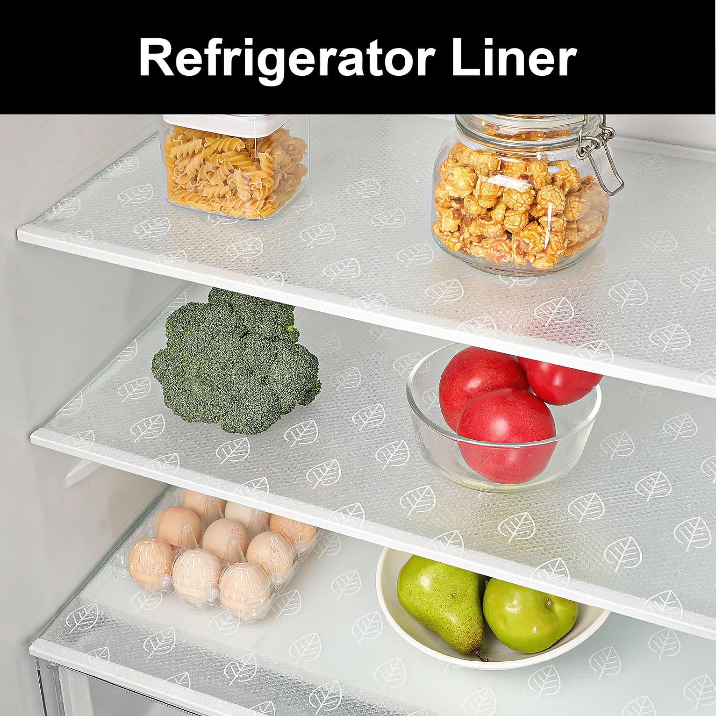 Cooyes Shelf Liner Drawer Liners, Shelf Liners for Kitchen Cabinets, Non-Adhesive Cabinet Liner, EVA Waterproof Non-Slip Refrigerator Liners for Kitchen Drawers