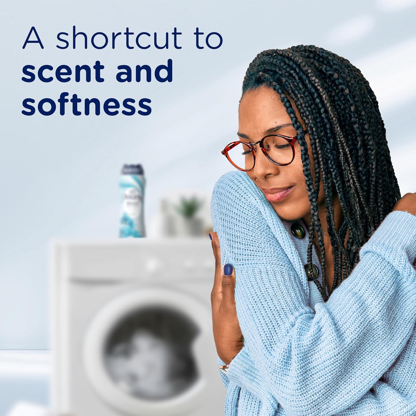 Downy Blends In-Wash Laundry Scent Booster Beads, Meadow Rain Scent, 24.5 OZ, Fabric Sottener Beads and Freshness